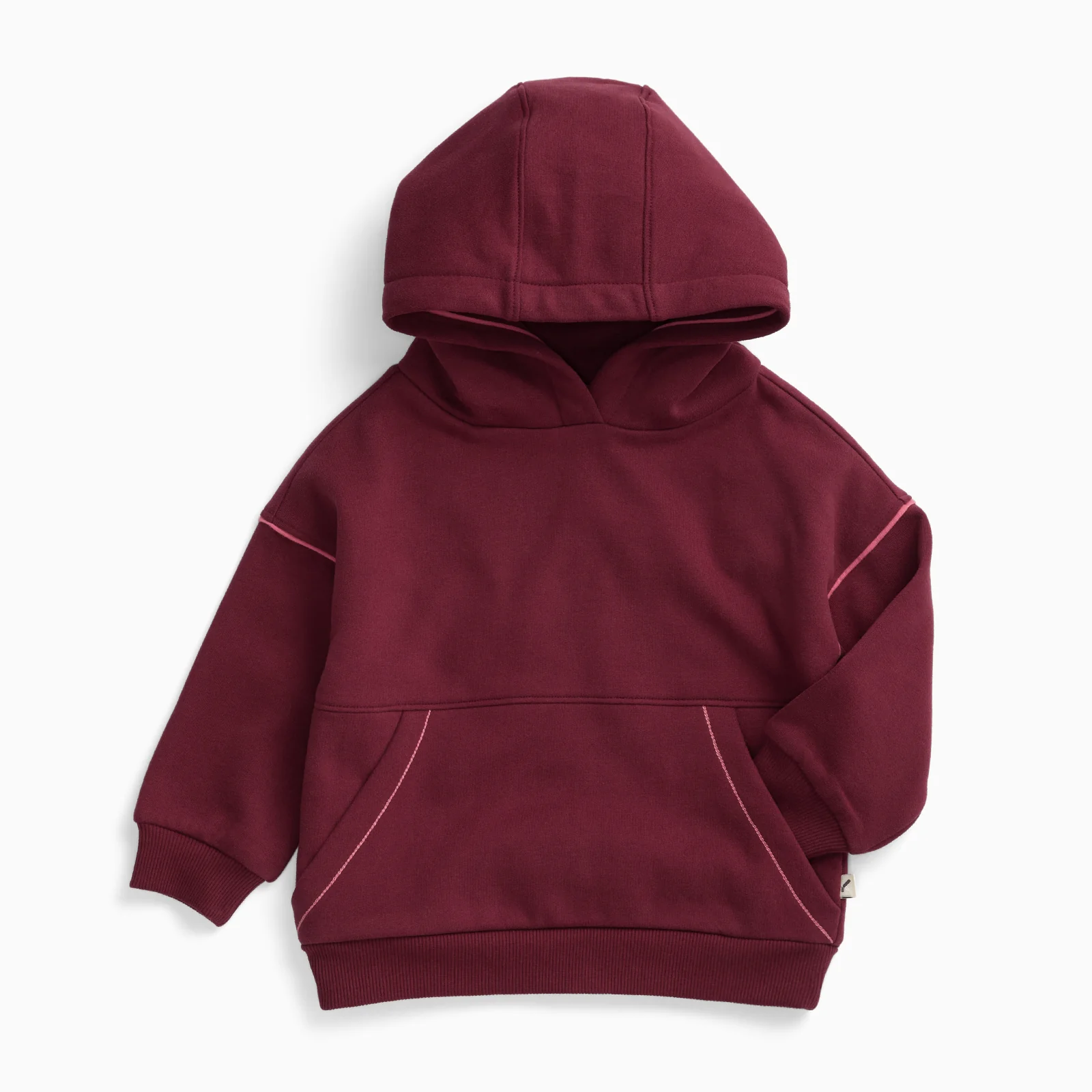 KIDLY by MORI Oversized Hoodie - Berry - Image 3
