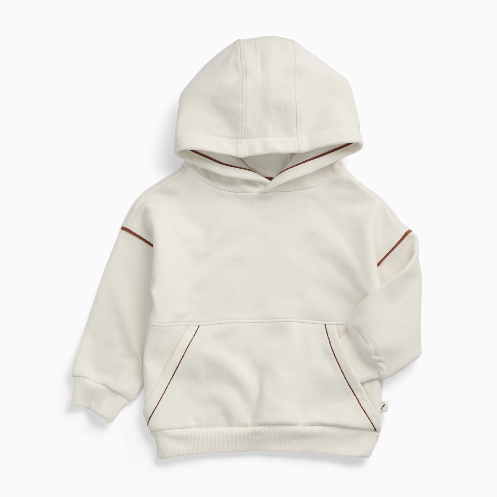 KIDLY by MORI Oversized Hoodie - Cream - Image 3