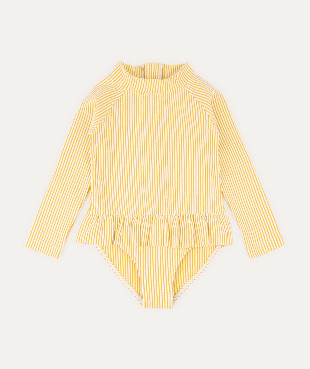 KIDLY by MORI Seersucker Long Sleeve Swimsuit - Image 2