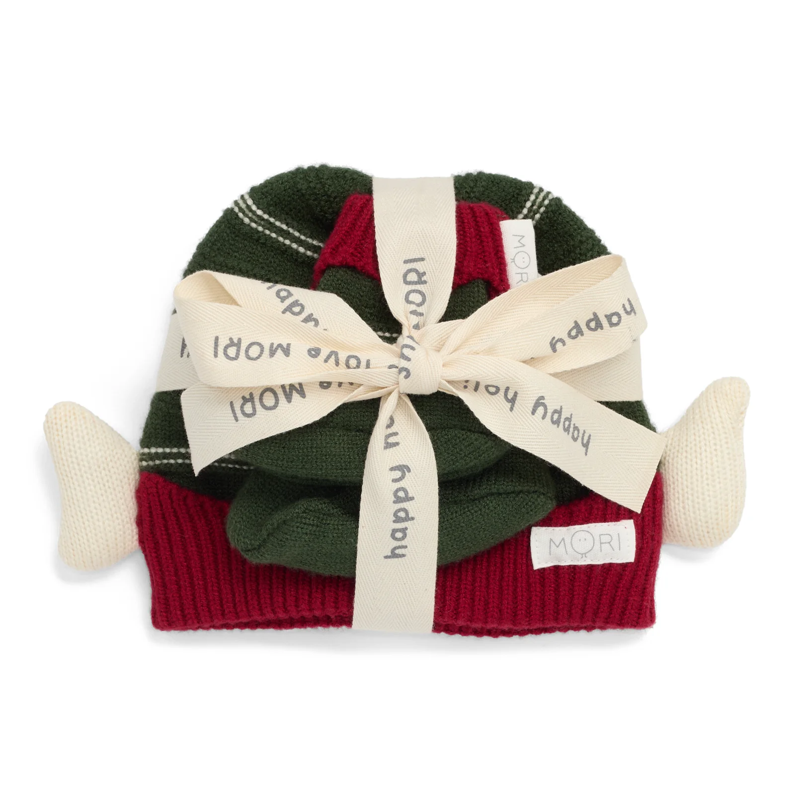 Knitted Elf Beanie & Booties - Image 2