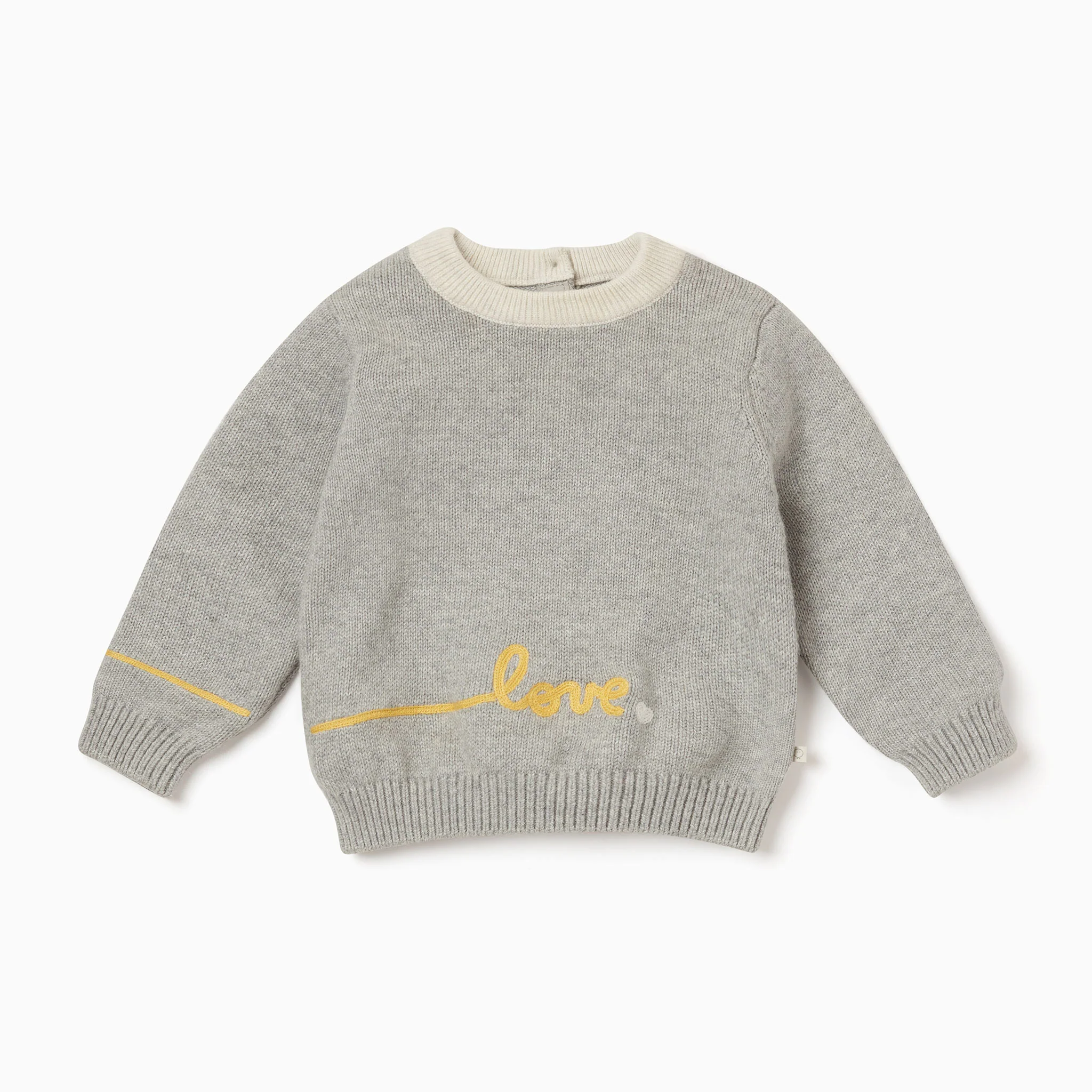 Knitted Slogan Jumper & Stripe Joggers Outfit - Image 2