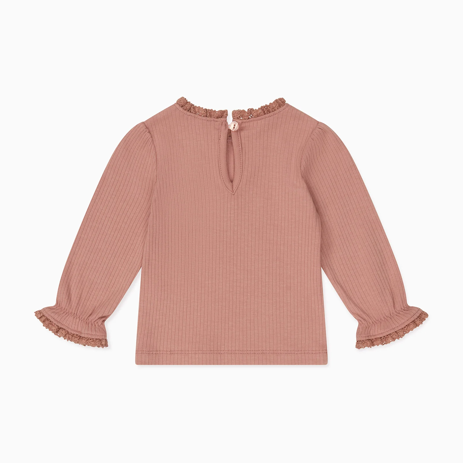 Lace Trim Ribbed Pyjamas - Image 6
