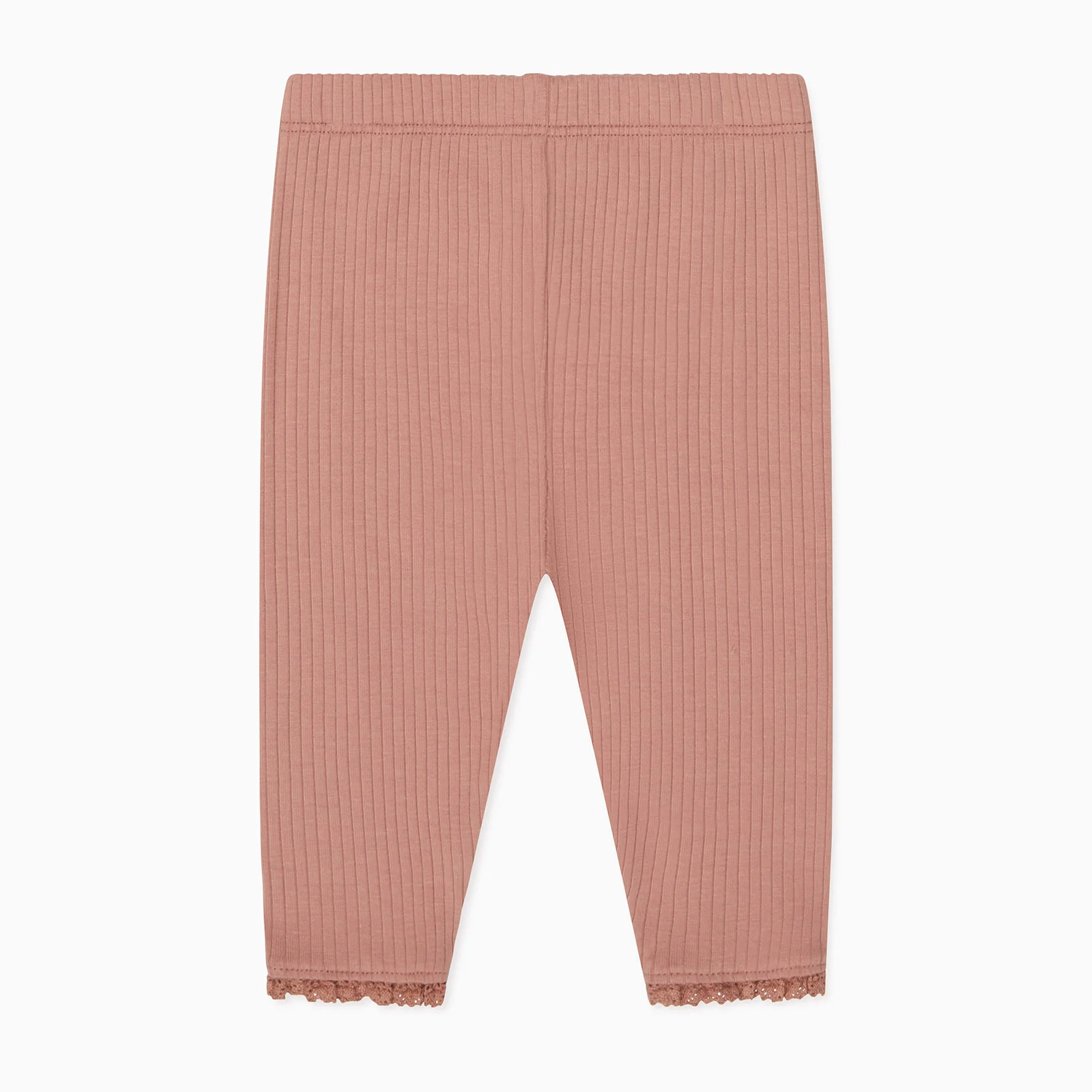 Lace Trim Ribbed Pyjamas - Image 7