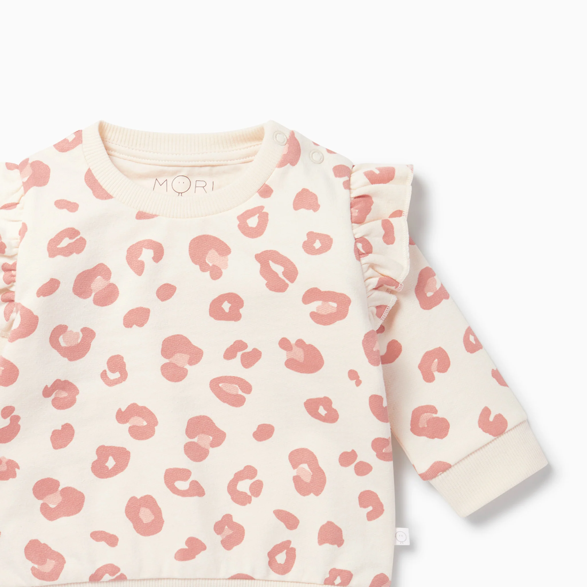 Leopard Frill Sweatshirt & Joggers Outfit - Image 2
