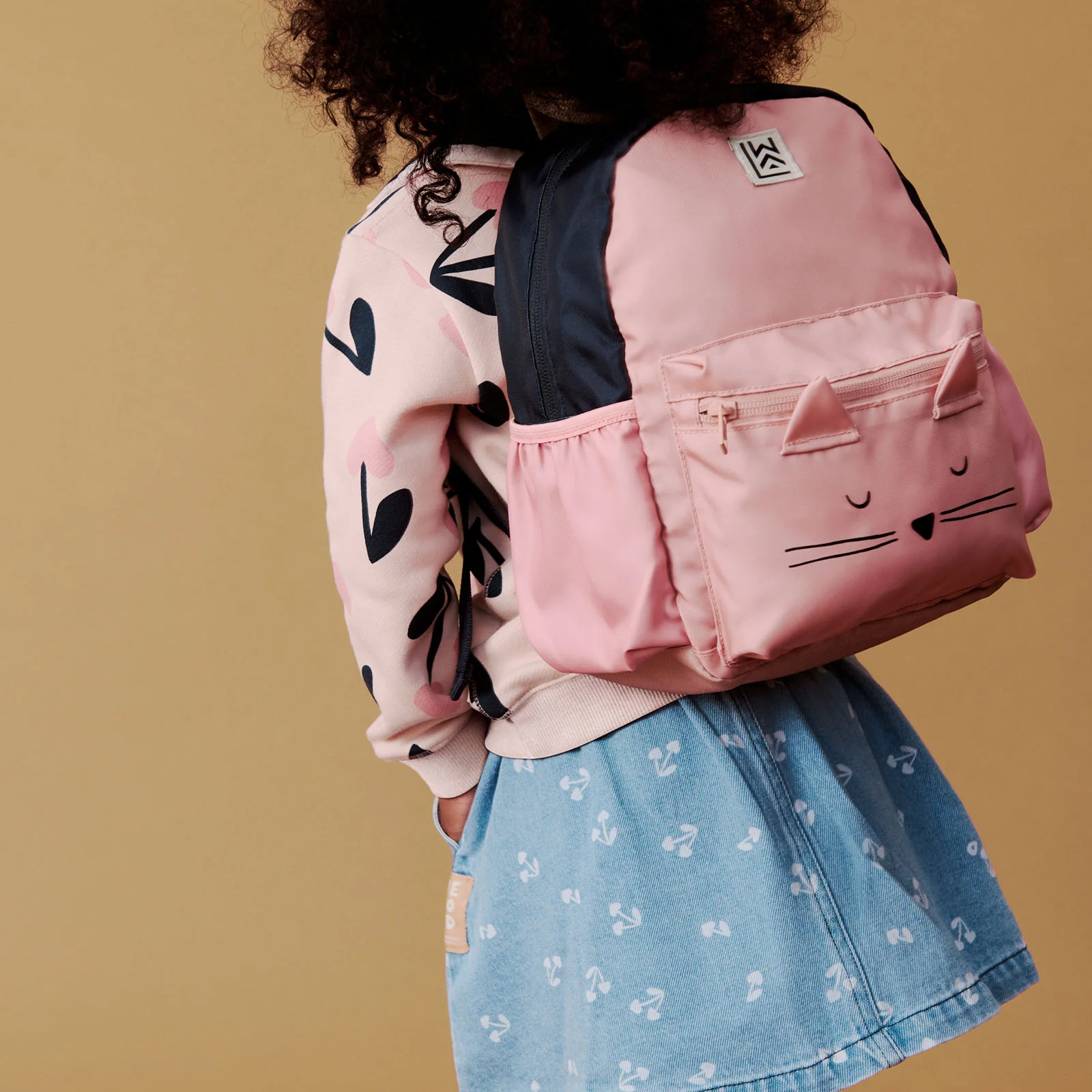 Liewood Andreas Cat Backpack - Pale Tuscany / Multi Mix - Image 2