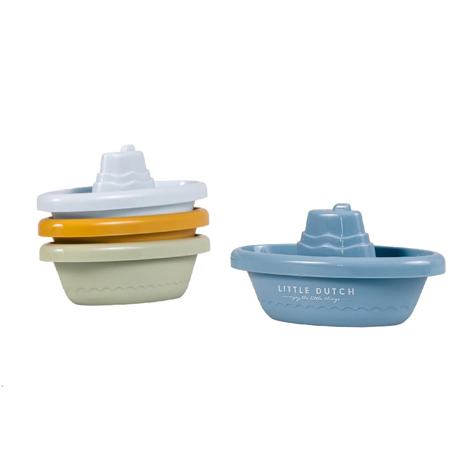 Little Dutch Blue Stackable Bath Boats