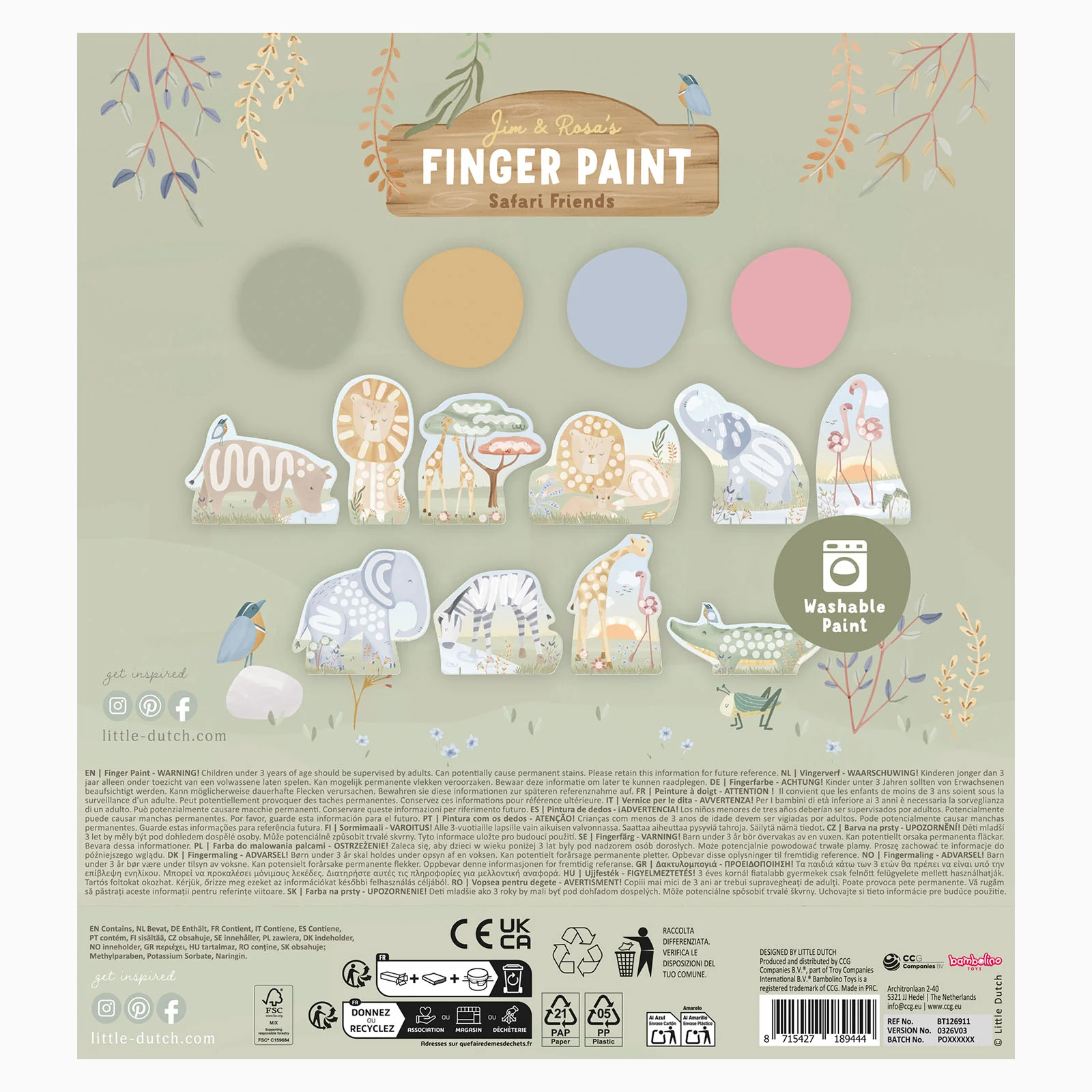 Little Dutch Fingerpaint - Safari - Image 3