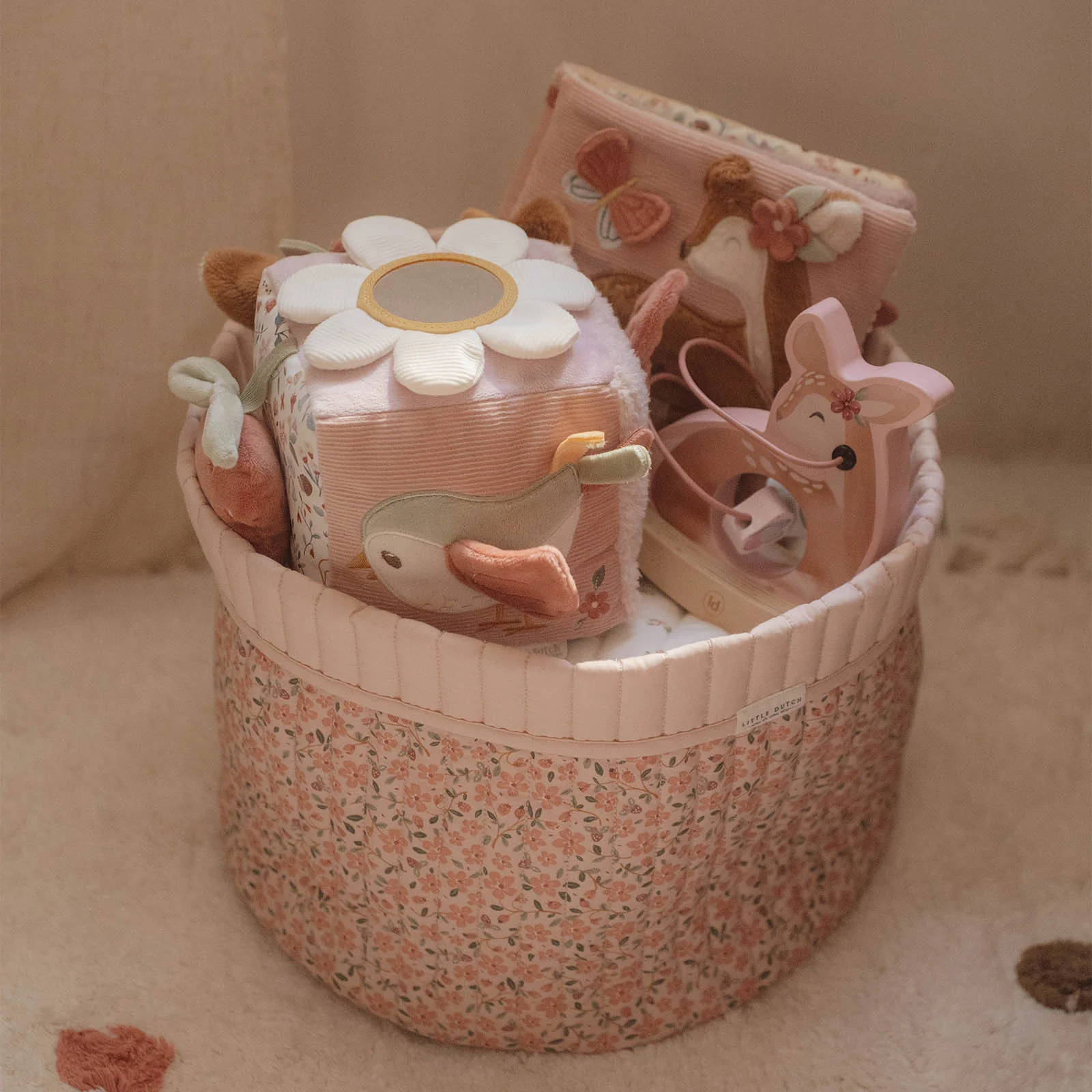 Little Dutch Reversible Quilted Storage Basket - Image 9