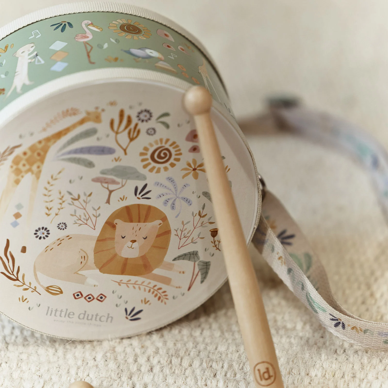 Little Dutch Safari Friends Music Drum - Image 6