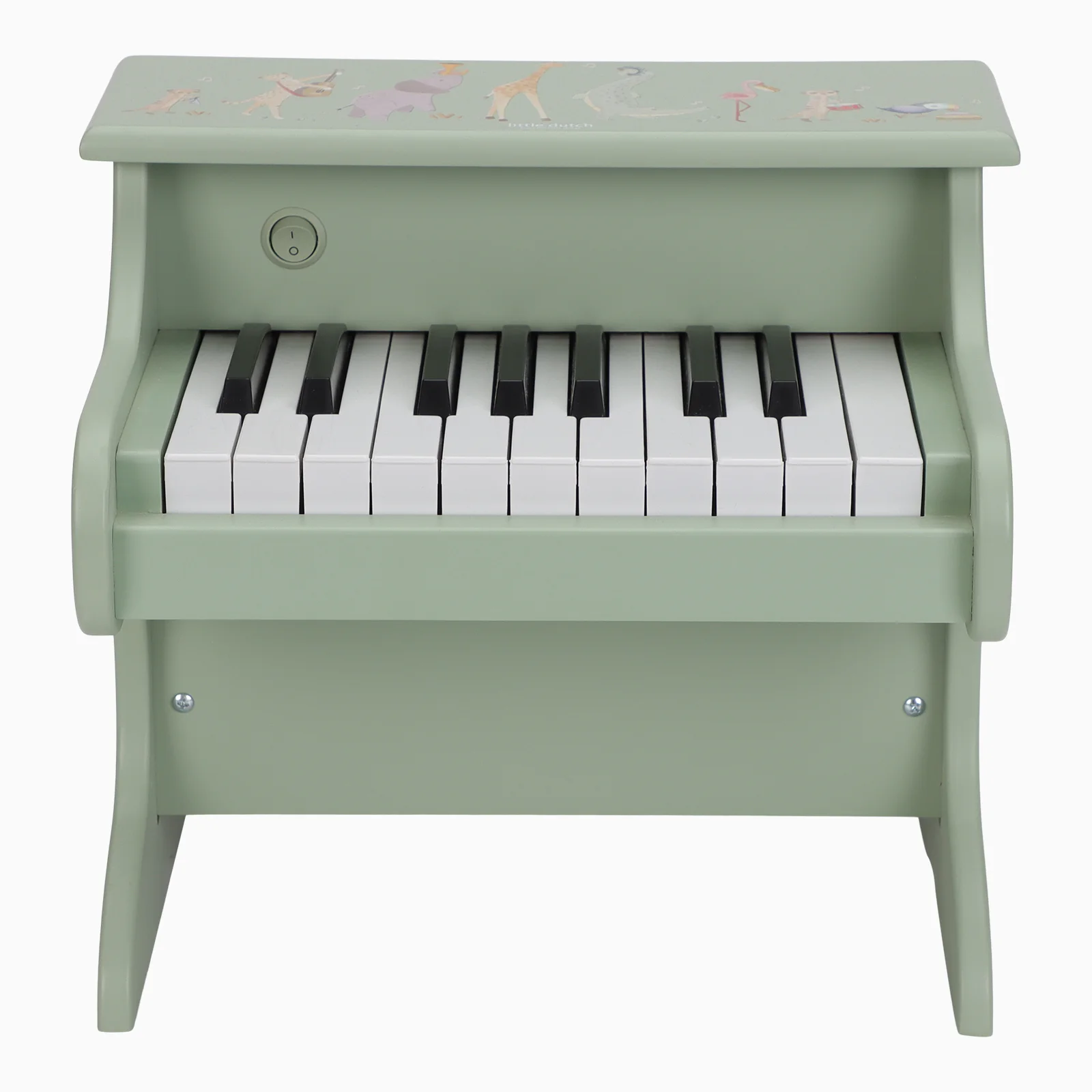 Little Dutch Safari Friends Wooden Piano - Green - Image 7