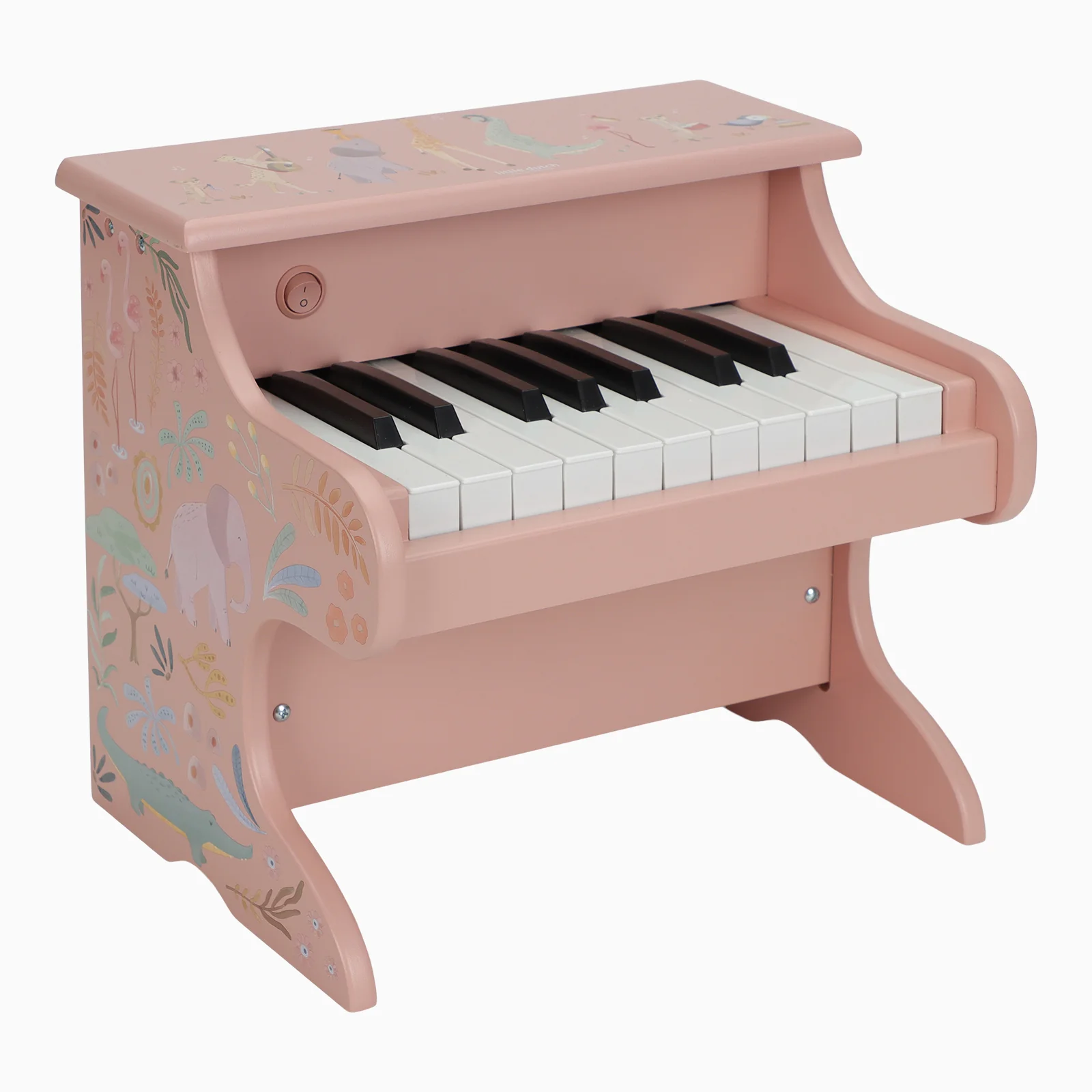 Little Dutch Safari Friends Wooden Piano - Pink