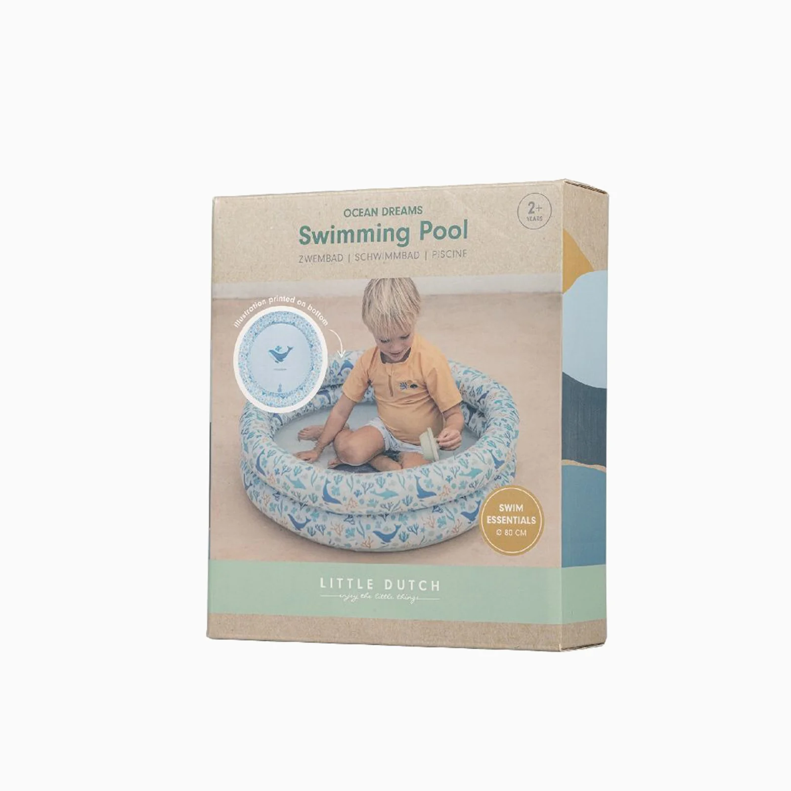 Little Dutch Small Paddling Pool - Blue - Image 4