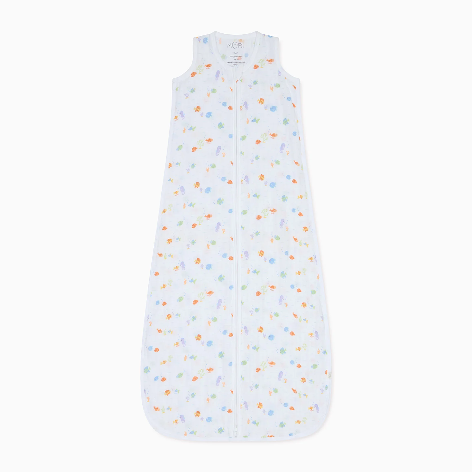 Little Fish Muslin Front Opening Sleeping Bag - Image 3