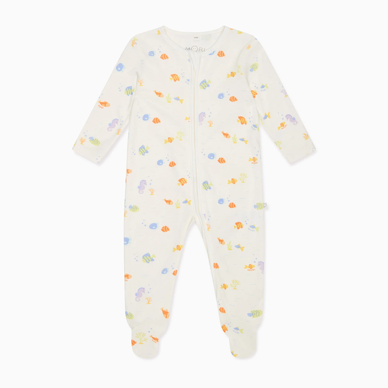 Little Fish Clever Zip Sleepsuit - Image 3
