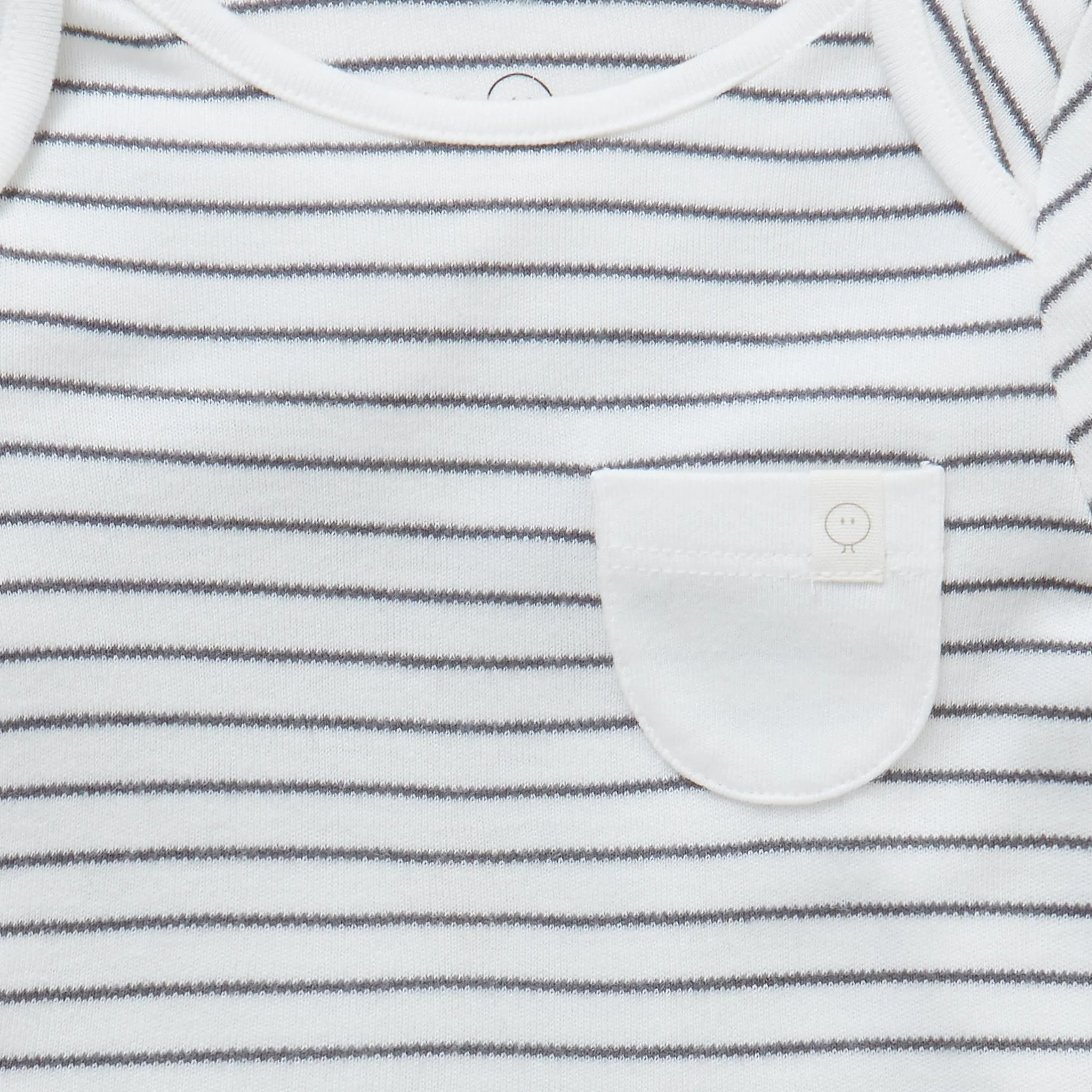 Long Sleeve Top - Grey Stripe - Image 4