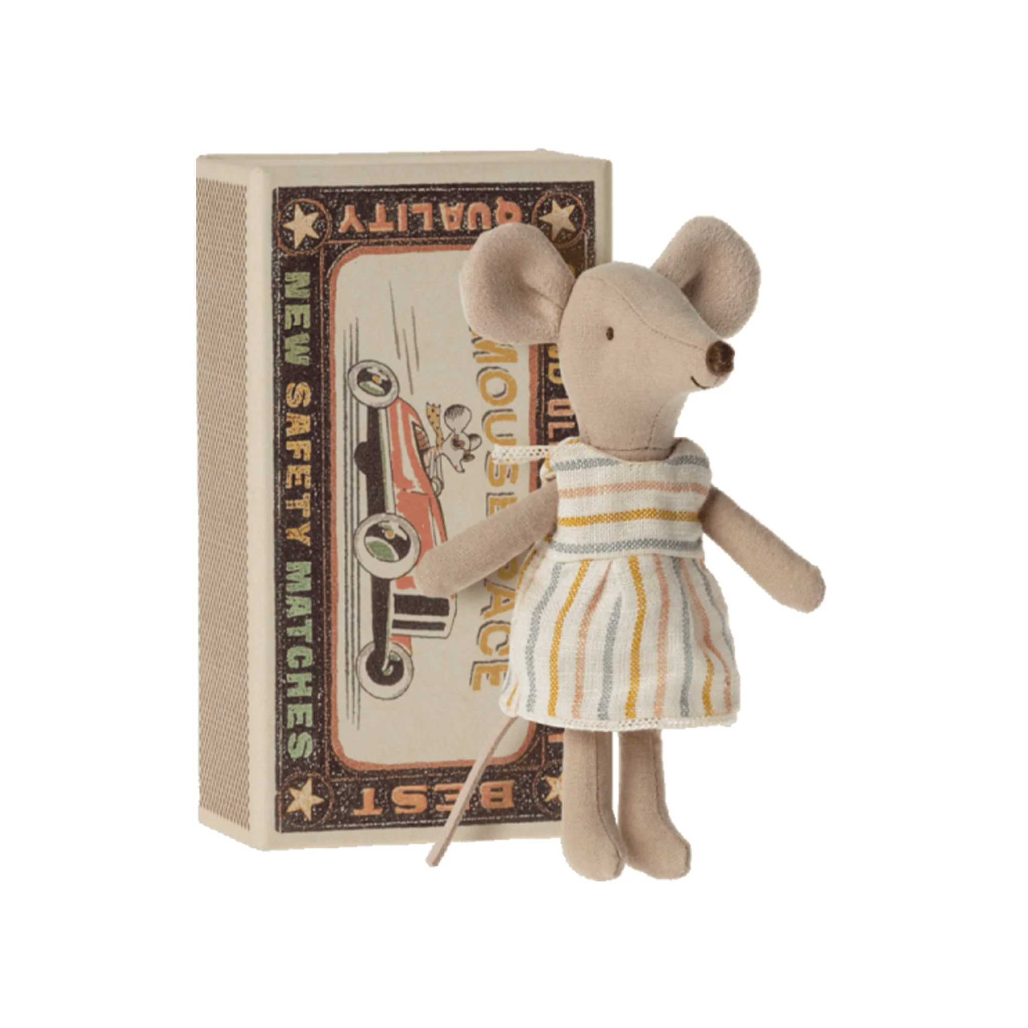 Maileg Big Sister Mouse in Matchbox Soft Toy - Image 2