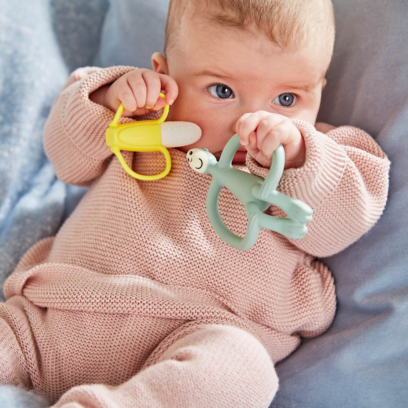 Matchstick Monkey Banana & Monkey Teether Gift Set - Green - Image 3