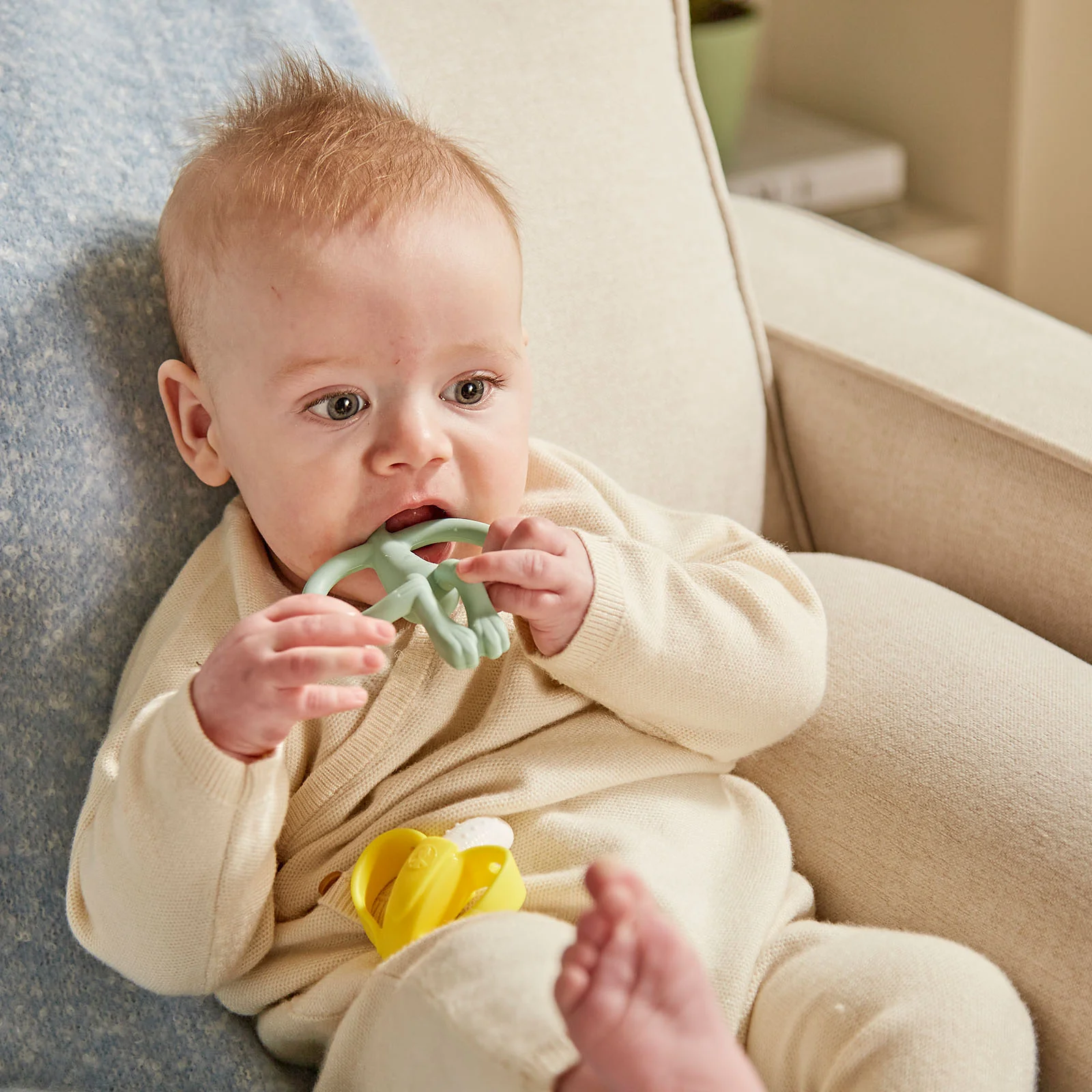 Matchstick Monkey Banana & Monkey Teether Gift Set - Green - Image 5