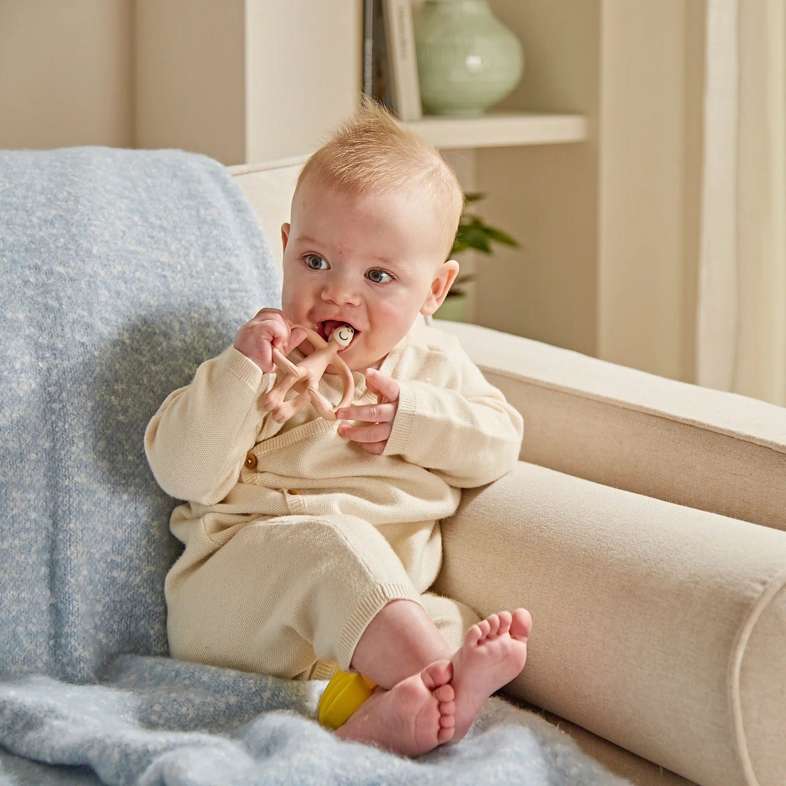Matchstick Monkey Banana & Monkey Teether Gift Set - Pink - Image 5