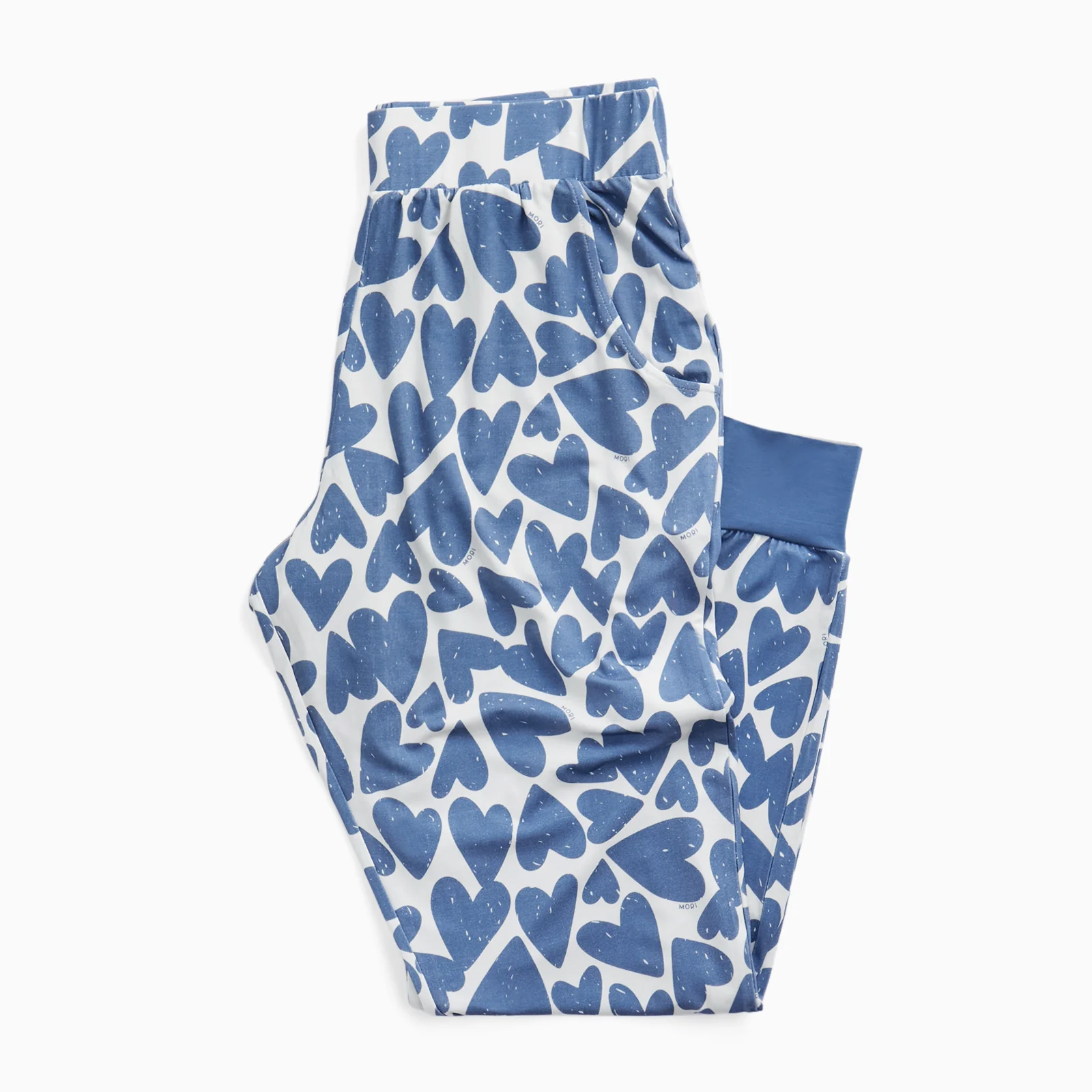 Men's Blue Hearts Pyjama Bottoms - Image 2