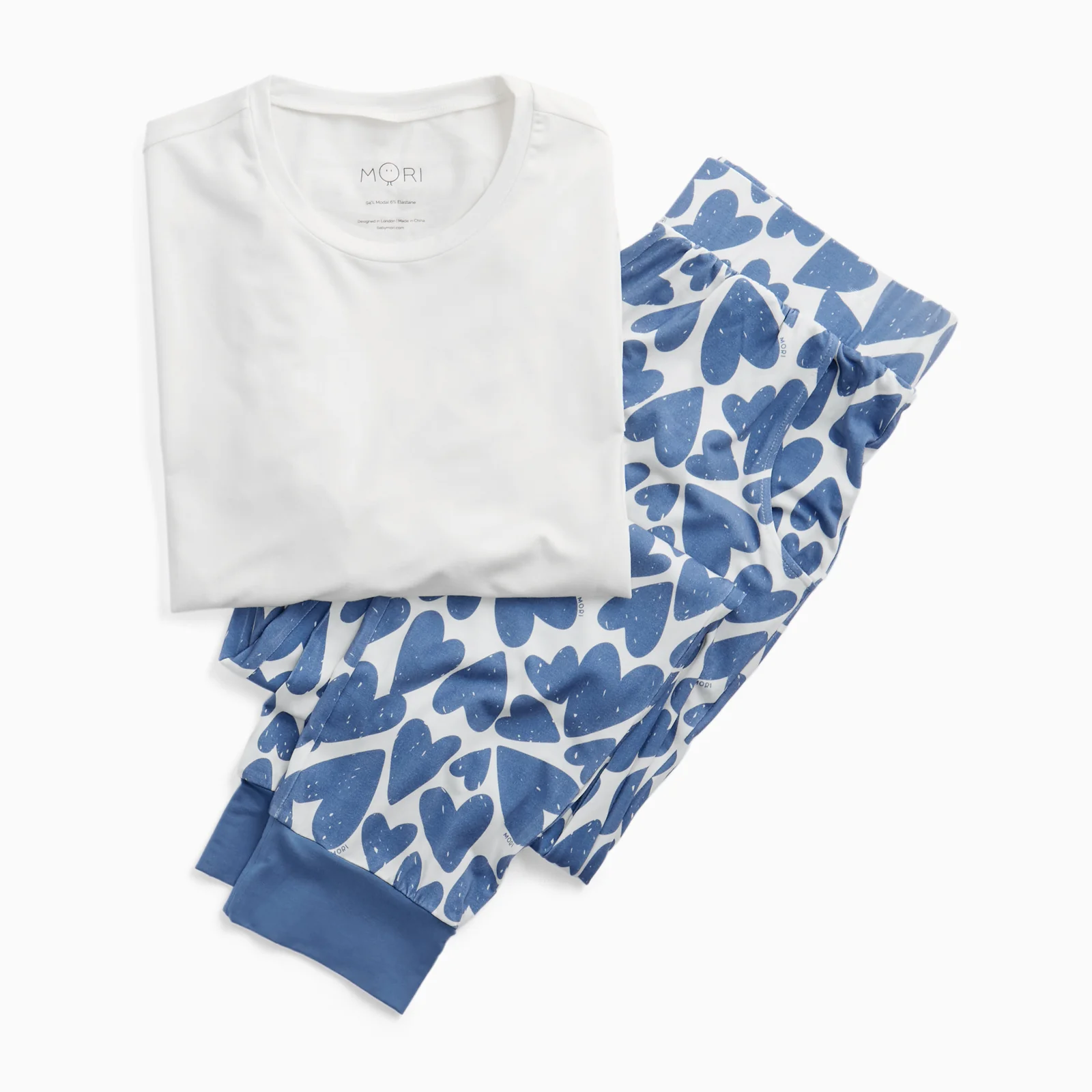 Men's Blue Hearts Pyjamas - Image 2