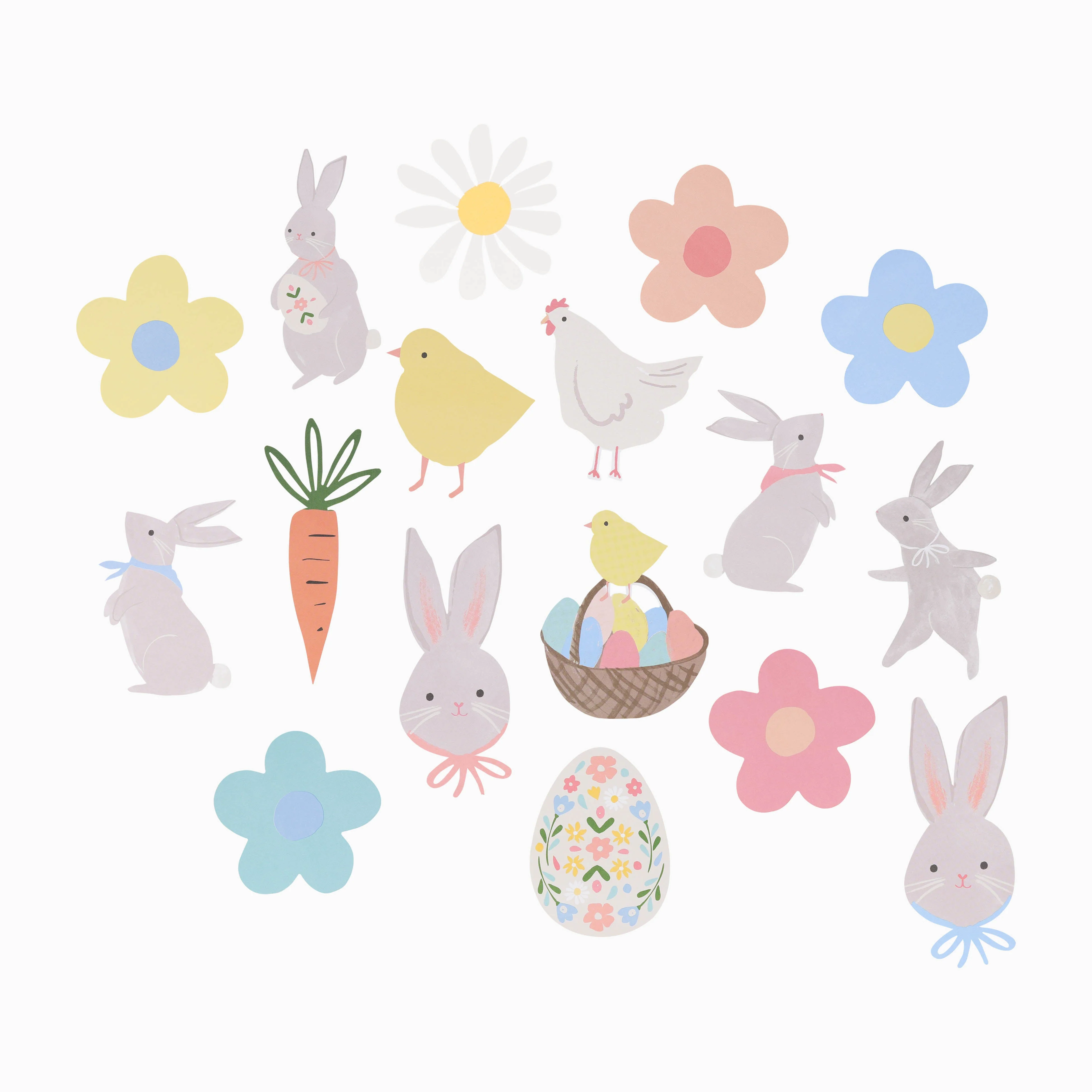 Meri Meri Easter Themed Shaped Stickers - Image 2