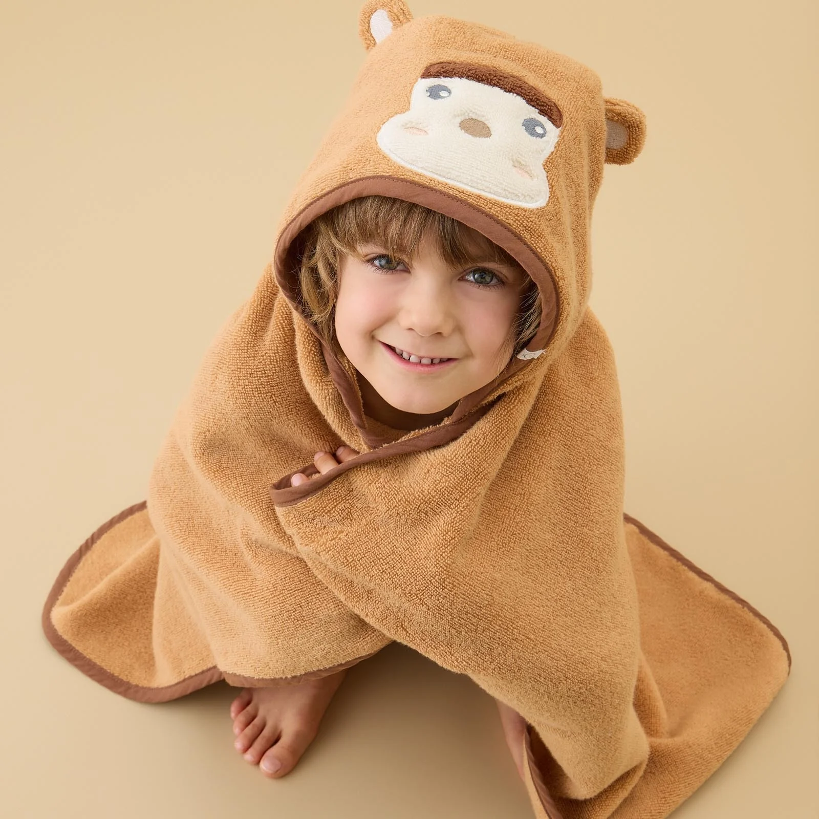 Monkey Baby & Kids Hooded Bath Towel