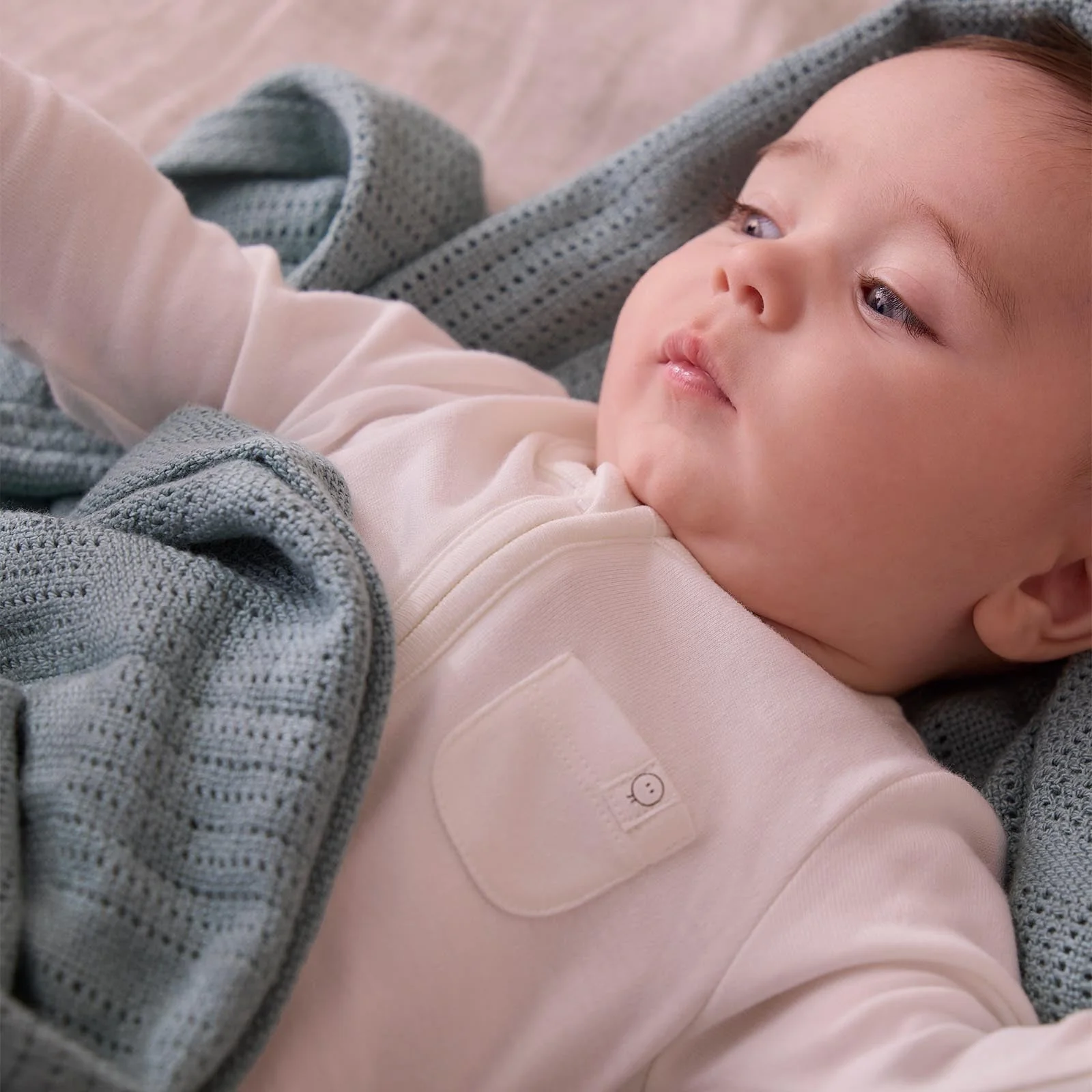 Cellular Blanket - Dark Blue