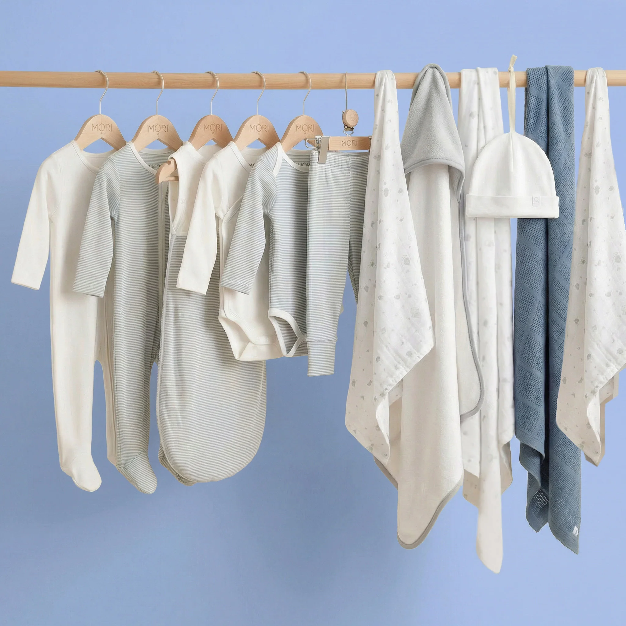 MORI Newborn Baby Starter 12-Piece Essentials Set