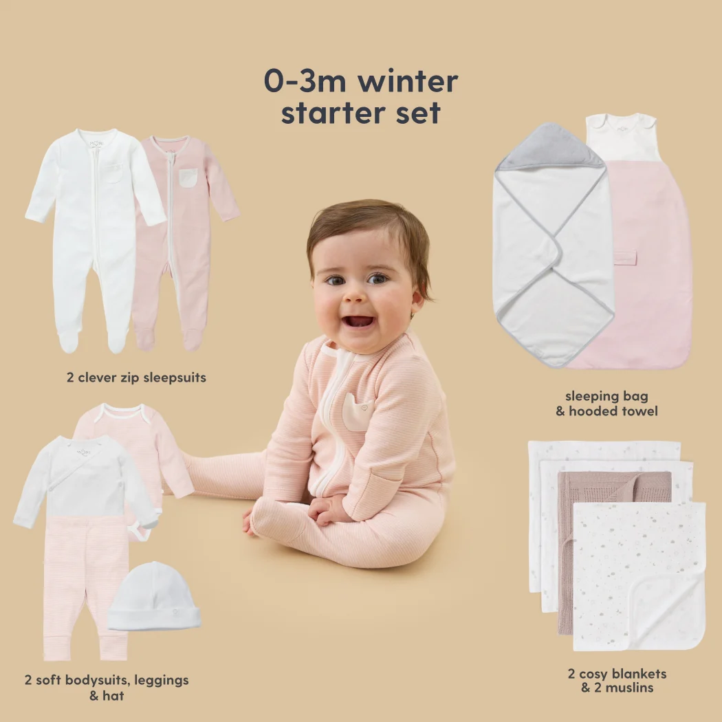 MORI Newborn Baby Starter 12-Piece Essentials Set - Image 21
