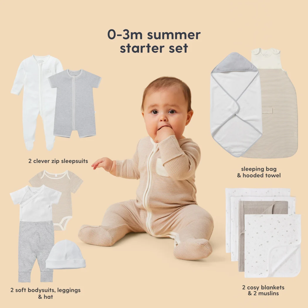 MORI Newborn Baby Starter 12-Piece Essentials Set - Image 38