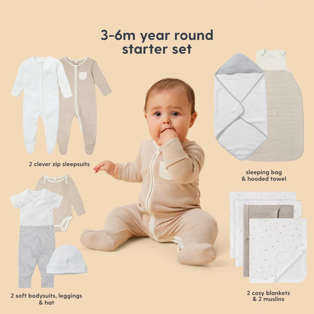 MORI Newborn Baby Starter 12-Piece Essentials Set - Image 41