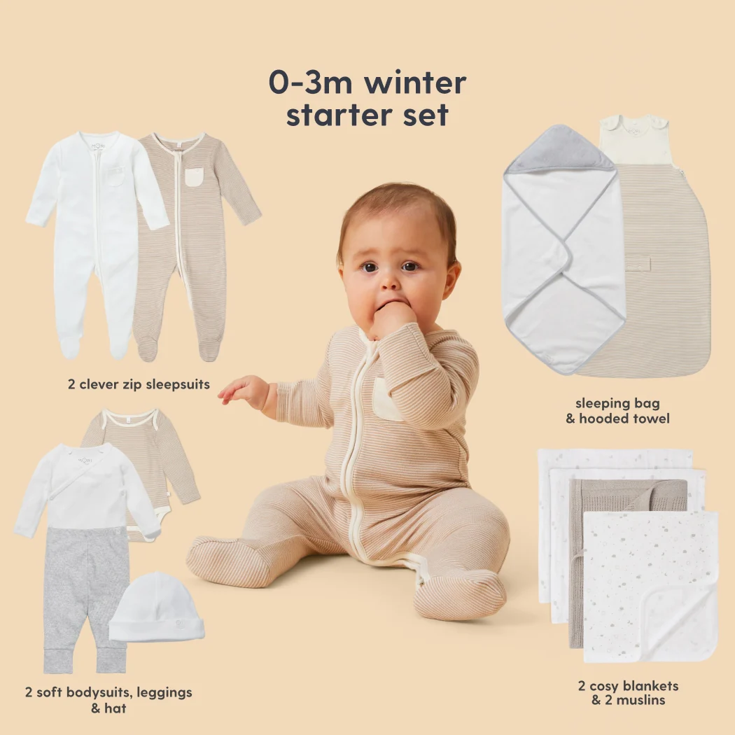 MORI Newborn Baby Starter 12-Piece Essentials Set - Image 43