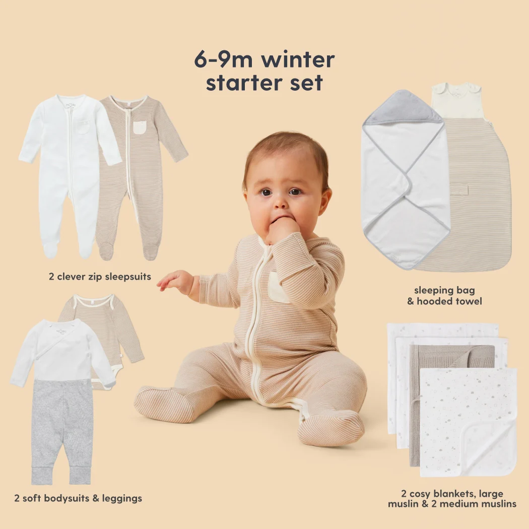 MORI Newborn Baby Starter 12-Piece Essentials Set - Image 45
