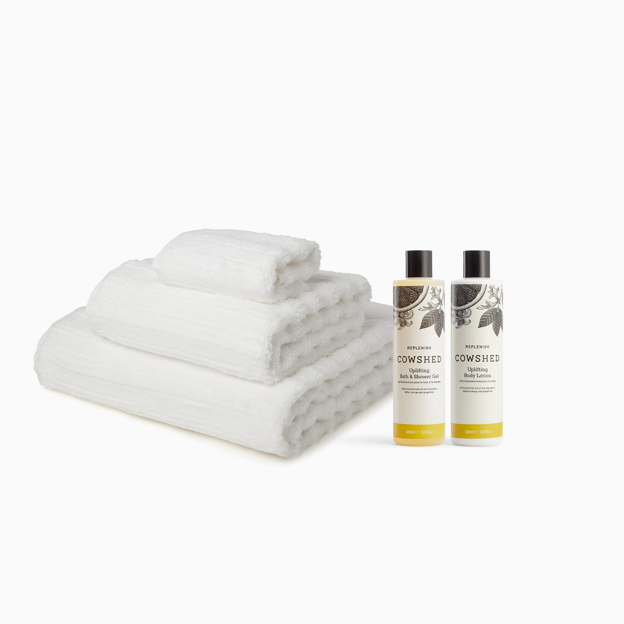 MORI Towels and Cowshed Replenish Bath & Body Set - Image 2