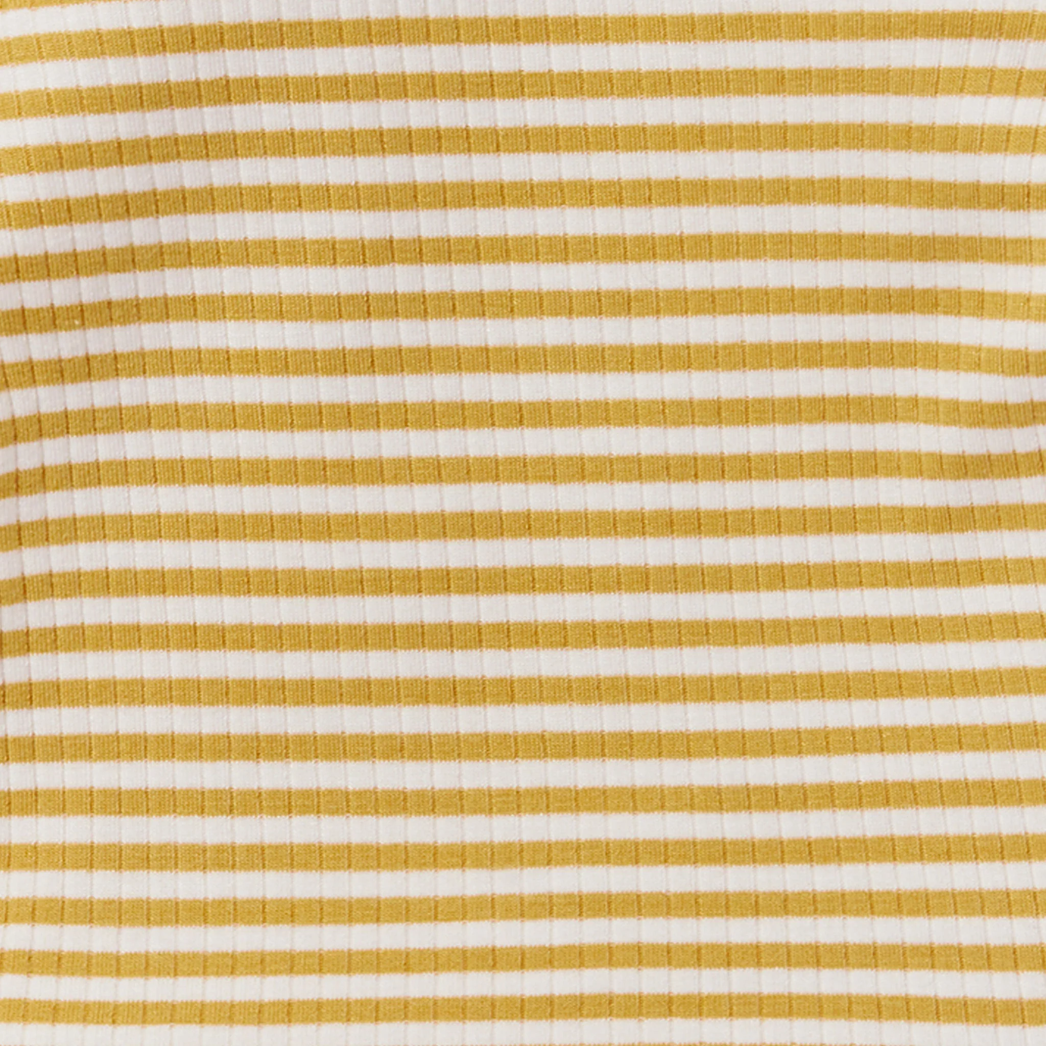Mustard Stripe Ribbed Pyjamas - Image 3