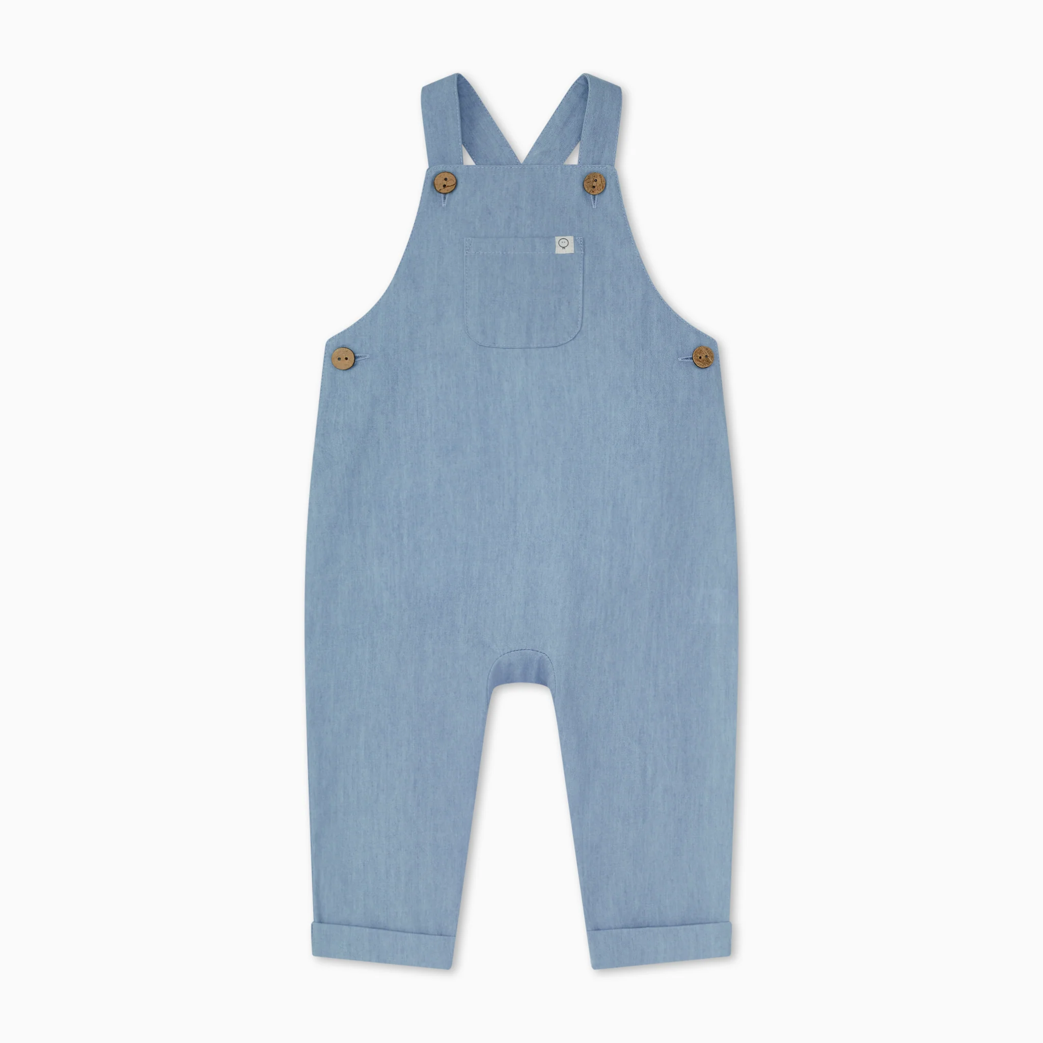 Organic Cotton Chambray Dungarees - Image 2