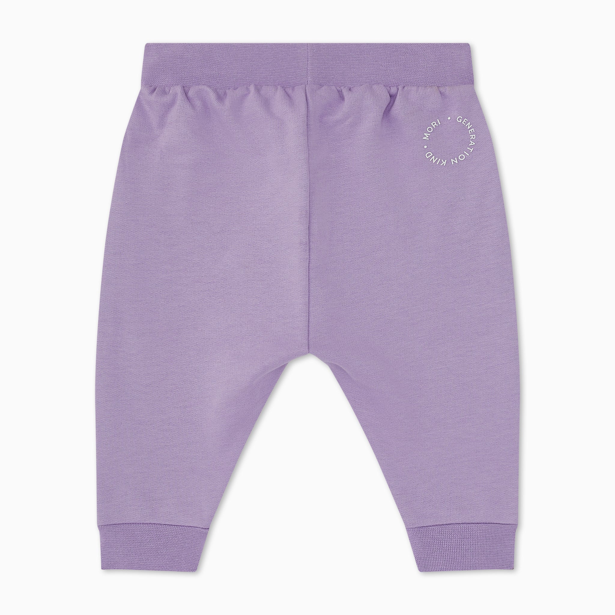Organic Cotton Oversized Joggers - Lilac - Image 3