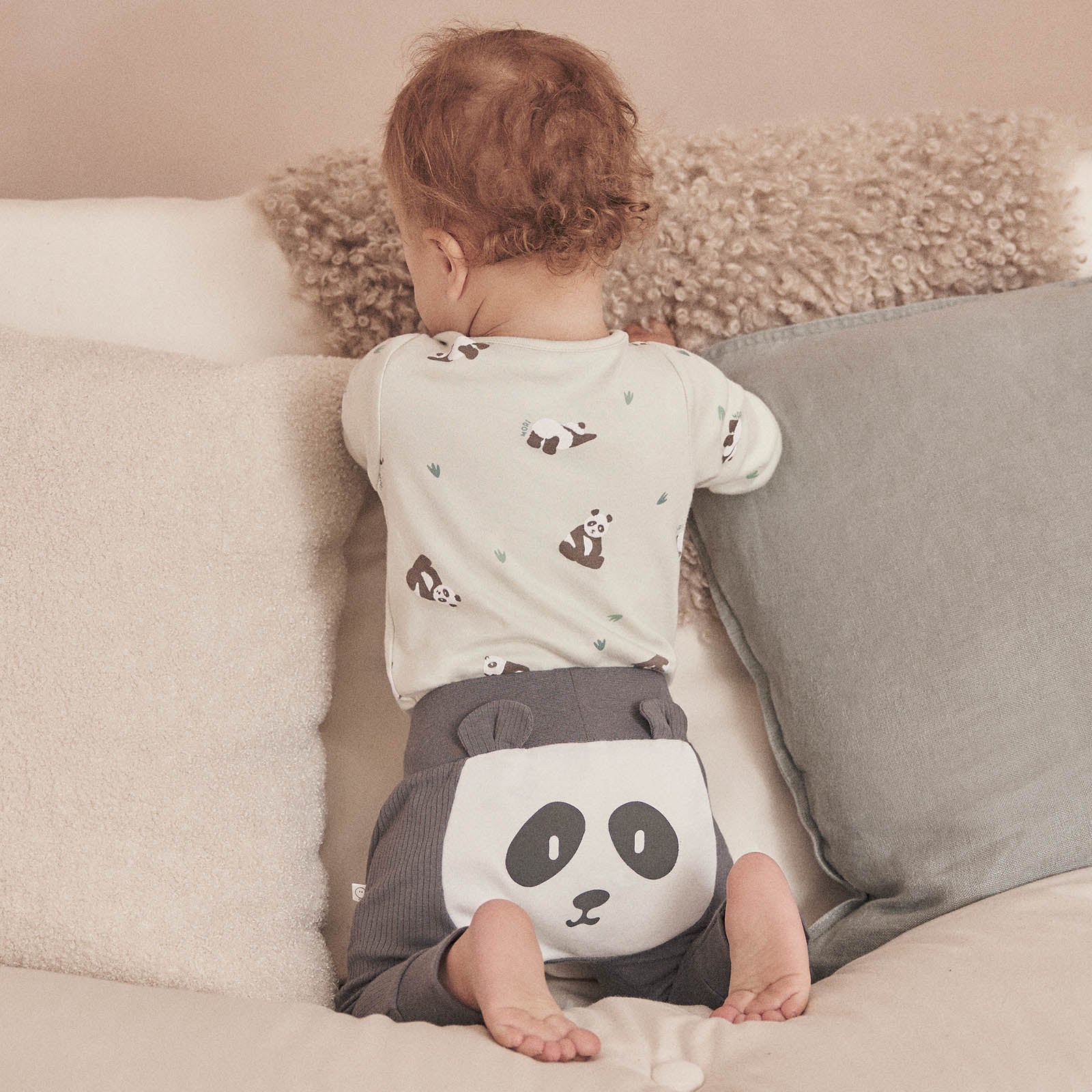 Panda Bodysuit & Ribbed Joggers Outfit - Image 6