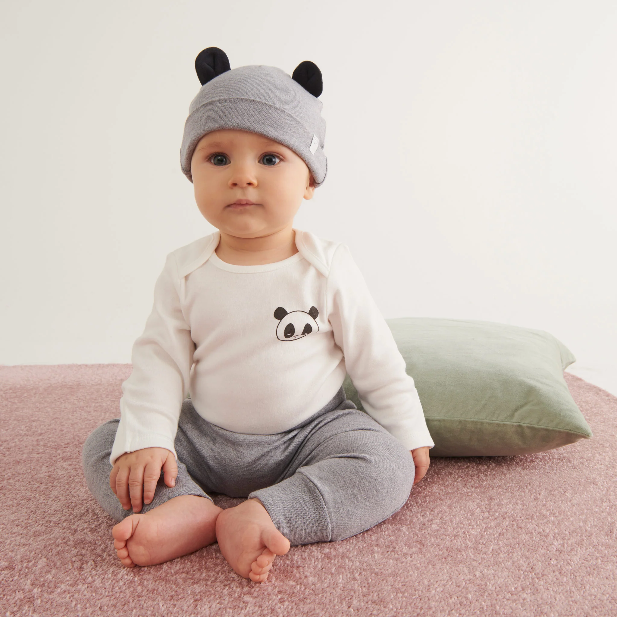 Panda Pal Long Sleeve Bodysuit & Joggers Outfit - Image 2