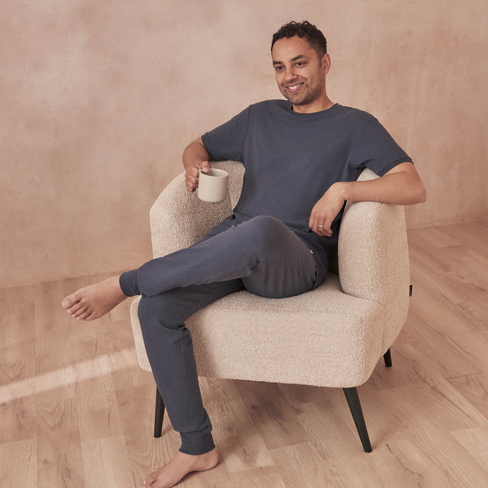 Men's Ribbed Pyjama Bottoms - Image 2