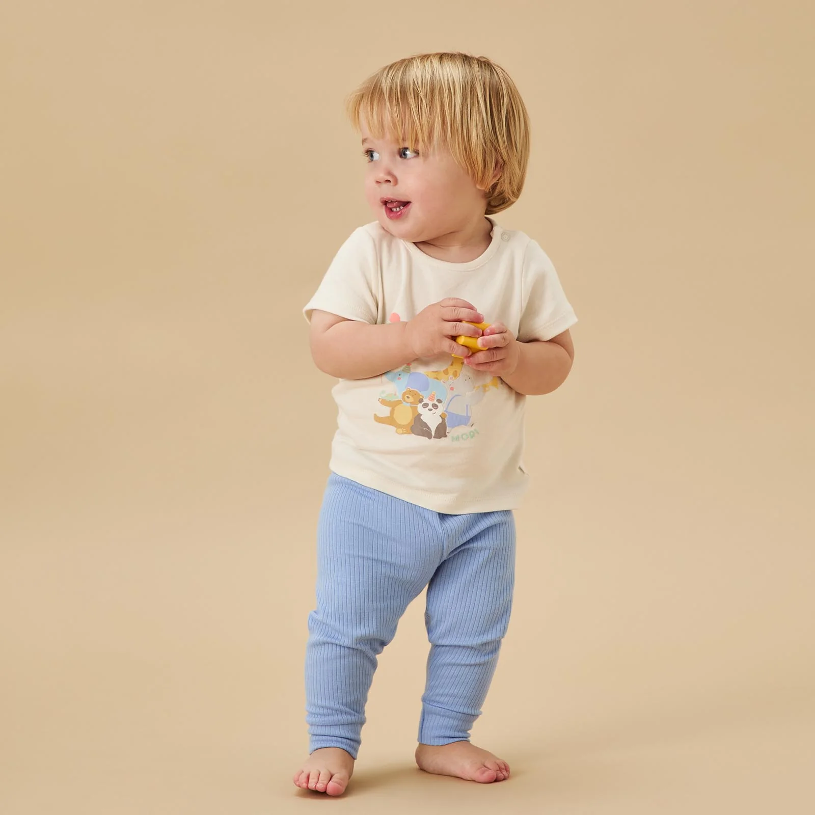 Party Animals T-shirt & Ribbed Leggings Outfit