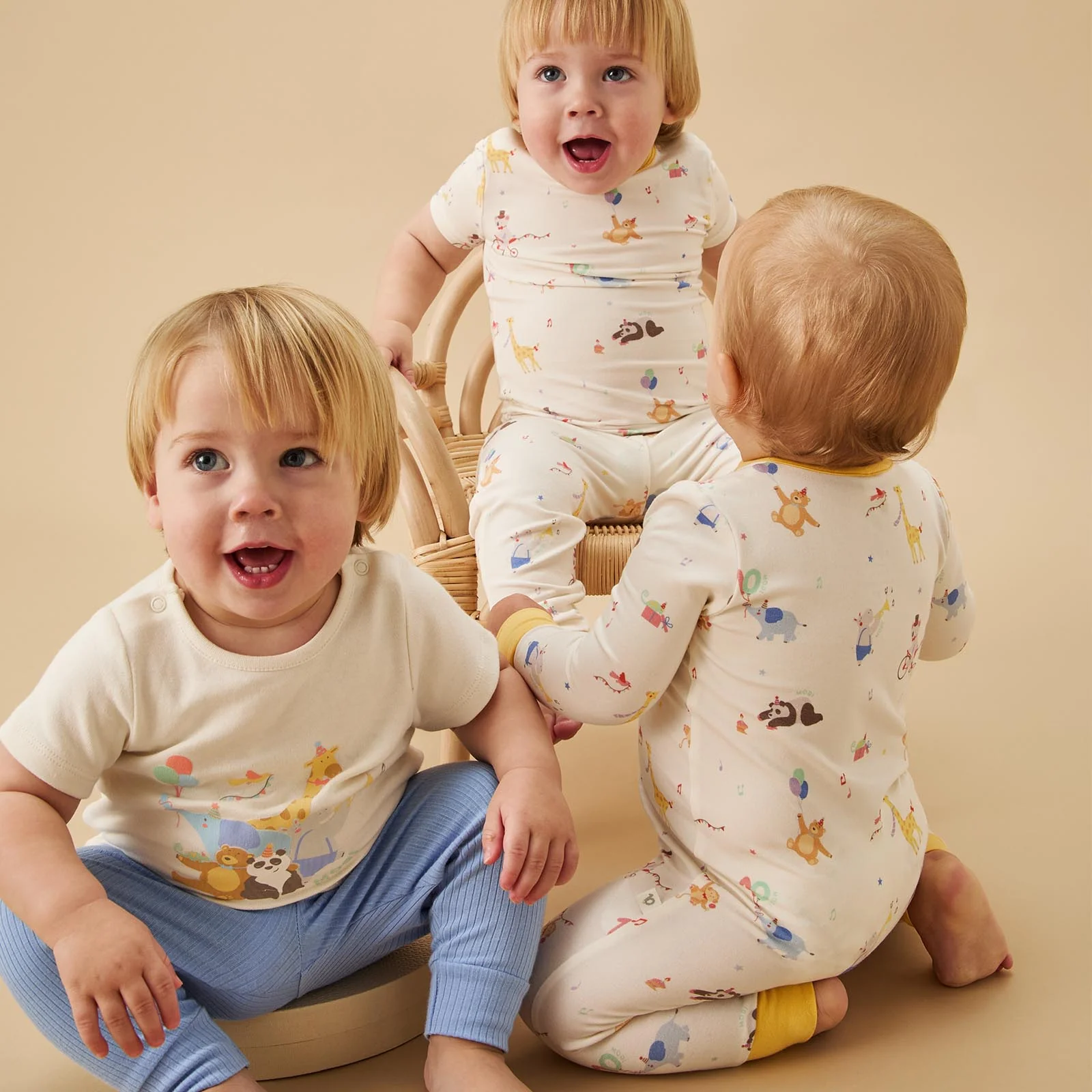 Party Animals T-shirt & Ribbed Leggings Outfit - Image 3