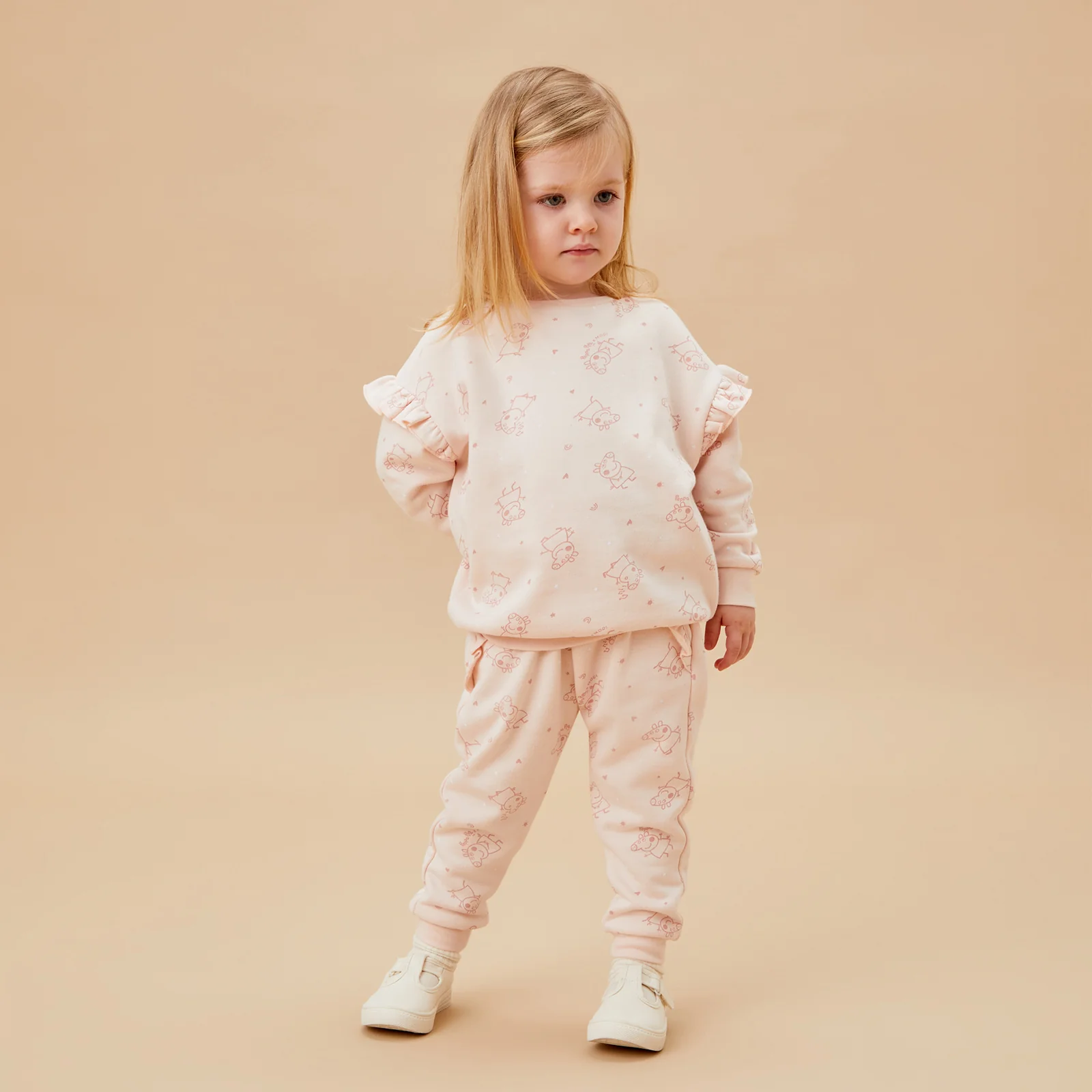 Peppa Pig Frilled Sweatshirt & Joggers Outfit - Image 7