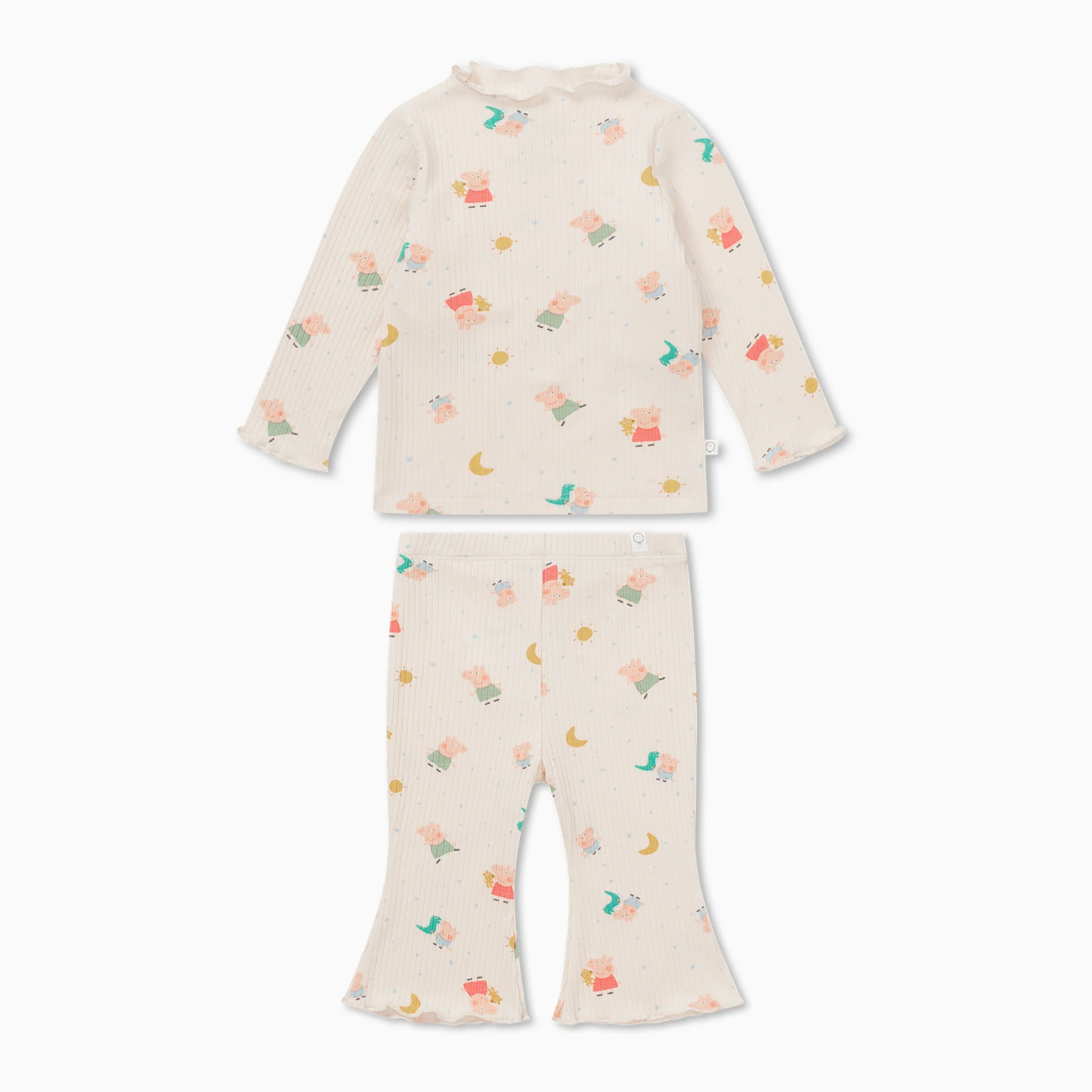 Peppa Pig Ribbed Top & Flares Outfit - Image 2