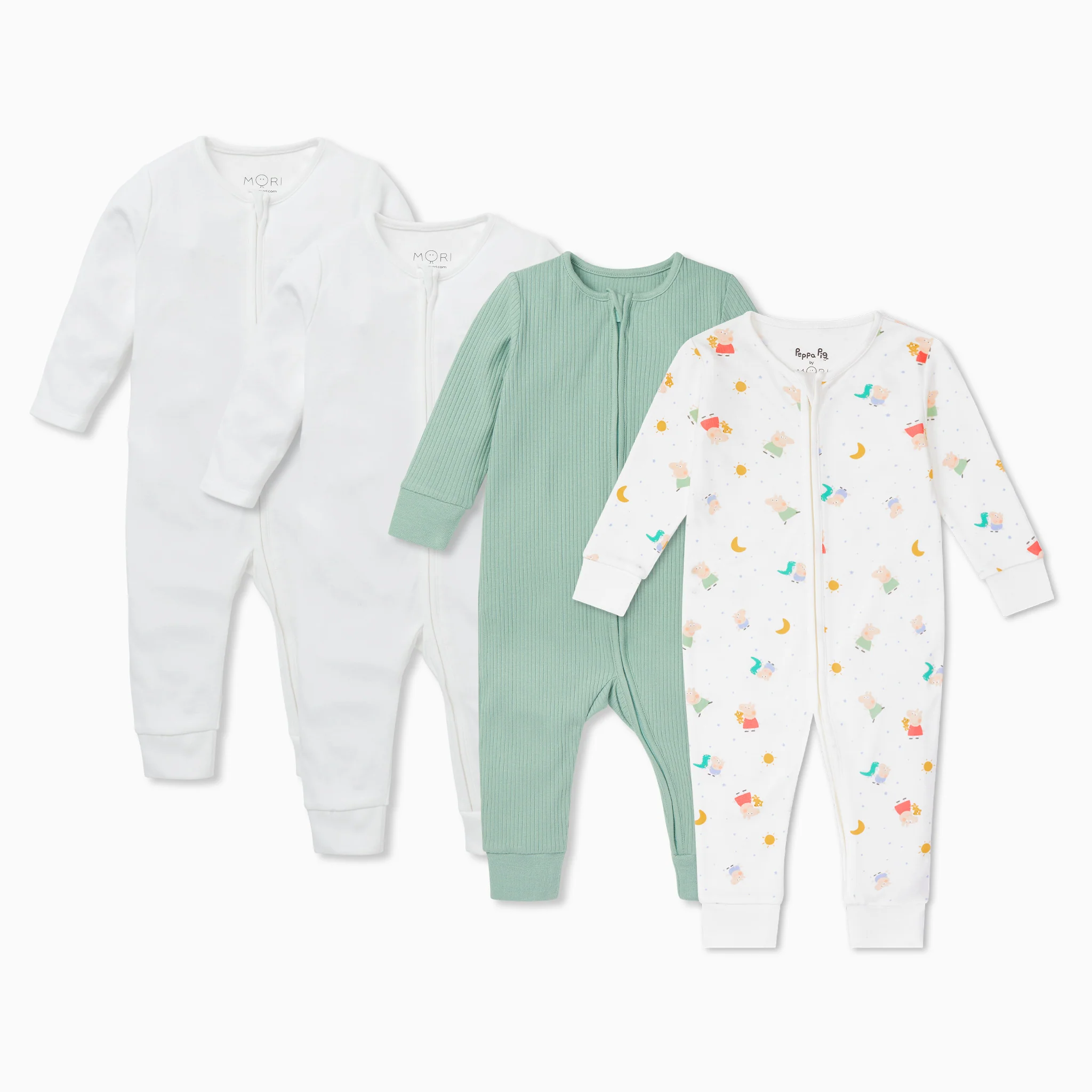 Peppa Pig Zip Sleepsuits 4 Pack - Image 4