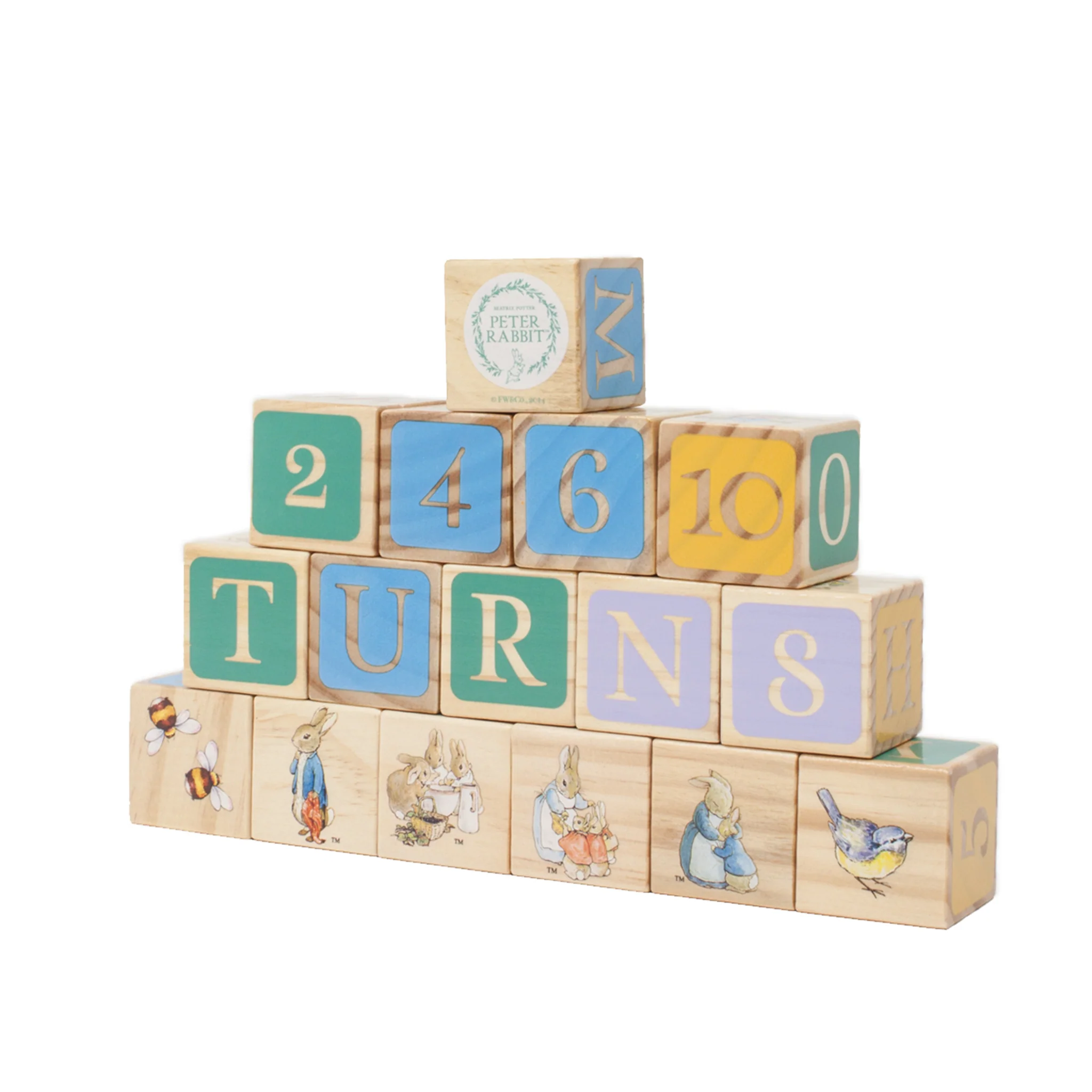 Peter Rabbit Wooden Alphabet Blocks - Image 5