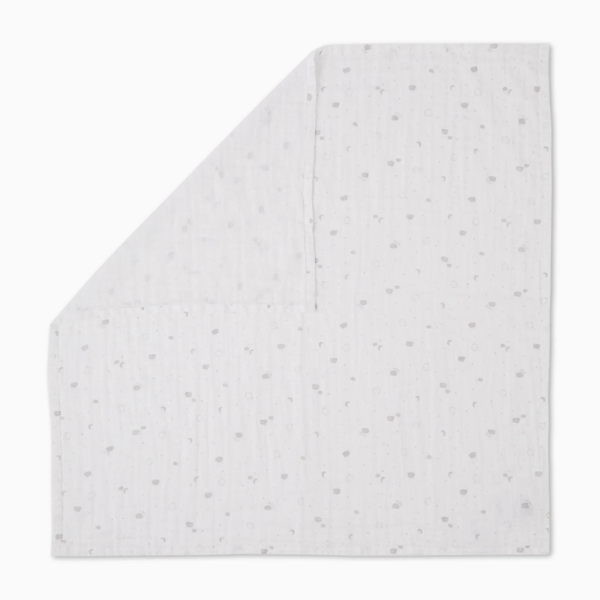Pre-Washed Large Muslin Swaddle - White - Image 3