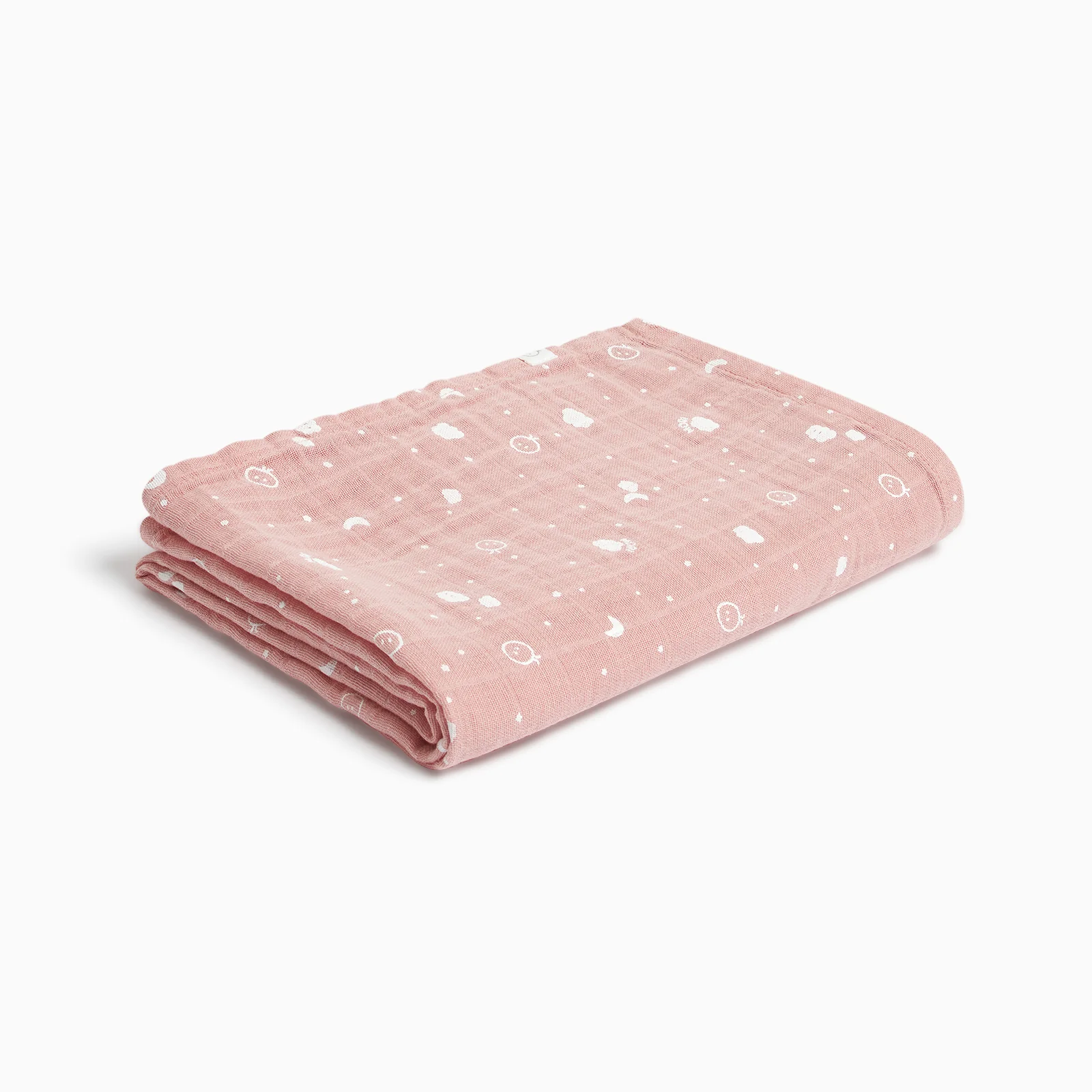 Pre-Washed Large Muslin Swaddle - Blush - Image 2