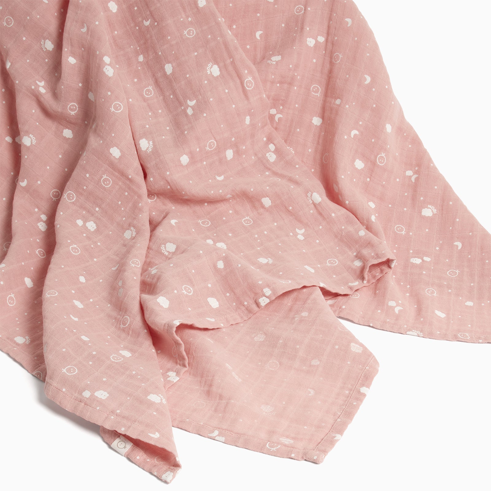 Pre-Washed Large Muslin Swaddle - Blush - Image 3